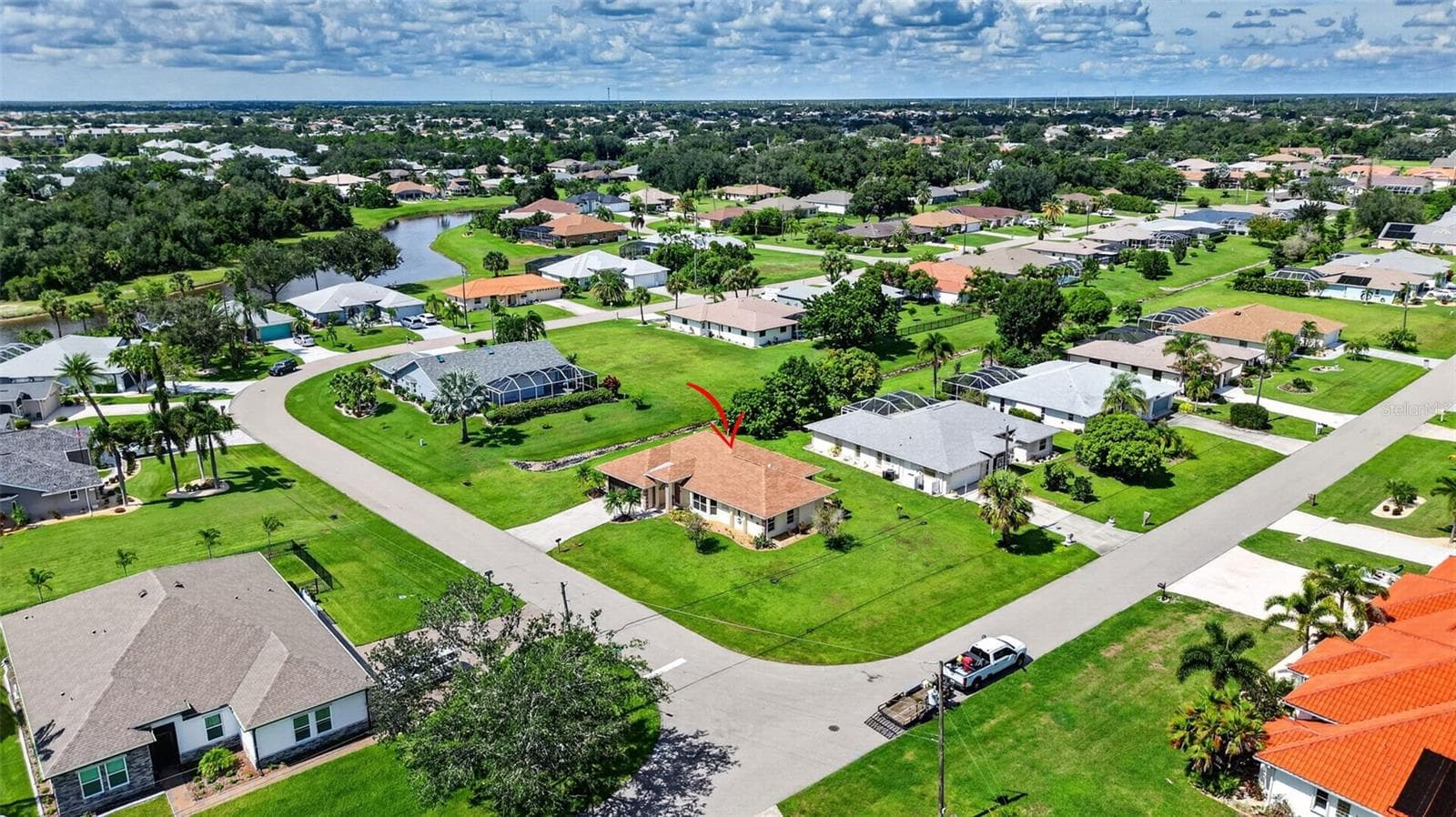 Aerial View - 2184 ONONDAGA LN, PUNTA GORDA