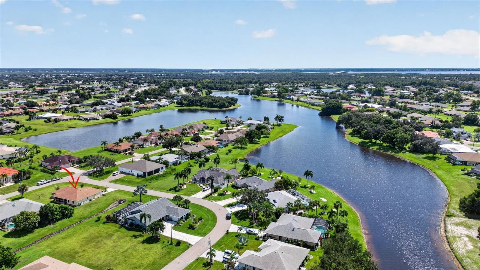 Aerial View - 2184 ONONDAGA LN, PUNTA GORDA
