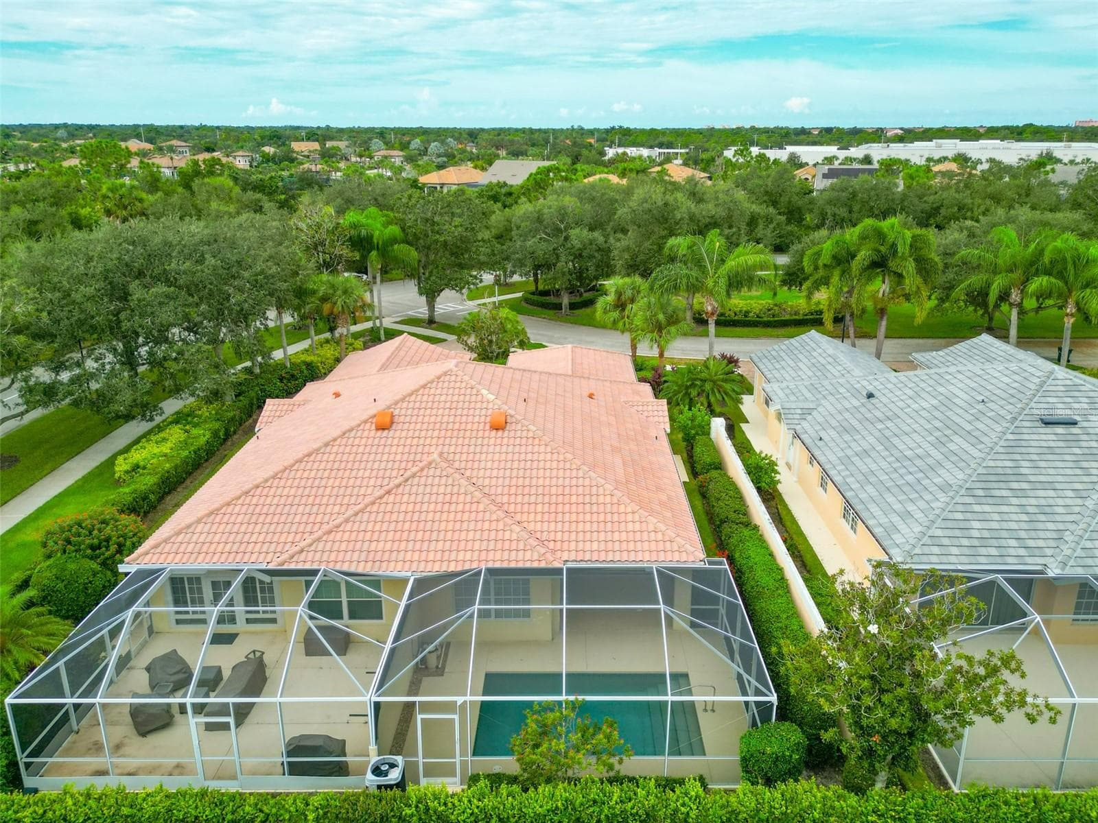 Overhead view of back of home. - 8876 ESTEPONA CT, SARASOTA