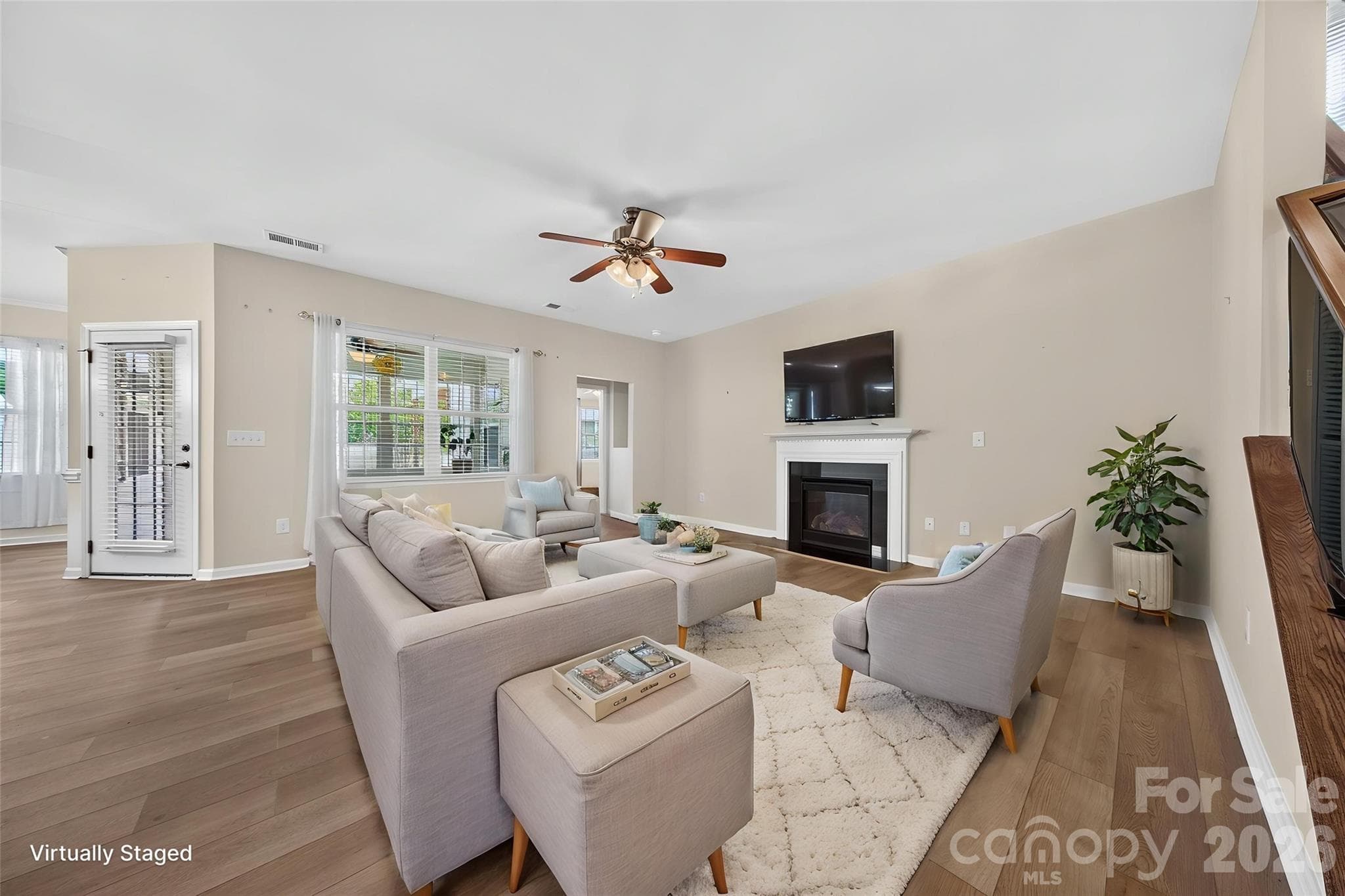 Virtually Staged Great Room - 234 Fordham Court, Lancaster