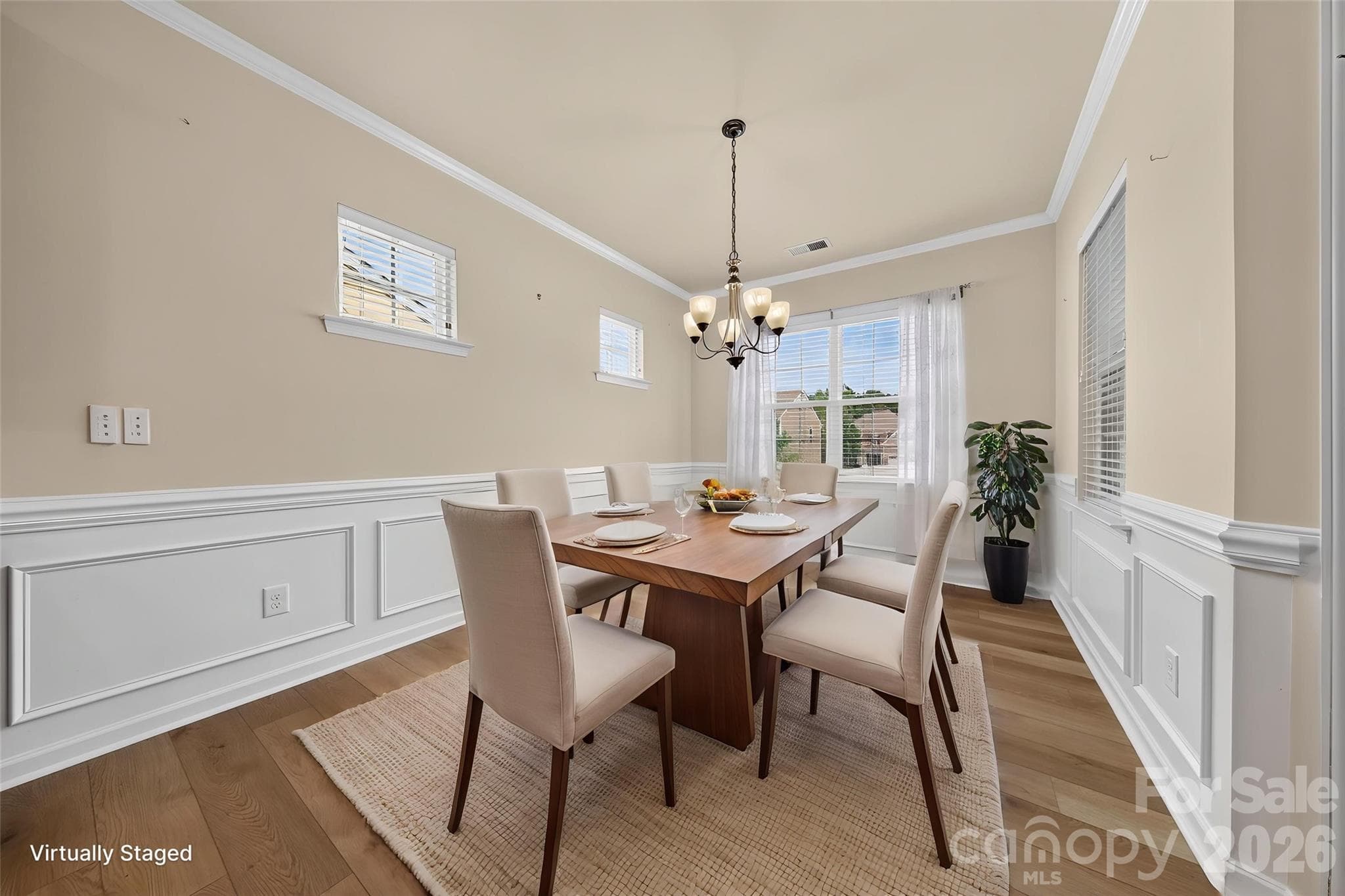 Virtually Staged Dining Area - 234 Fordham Court, Lancaster