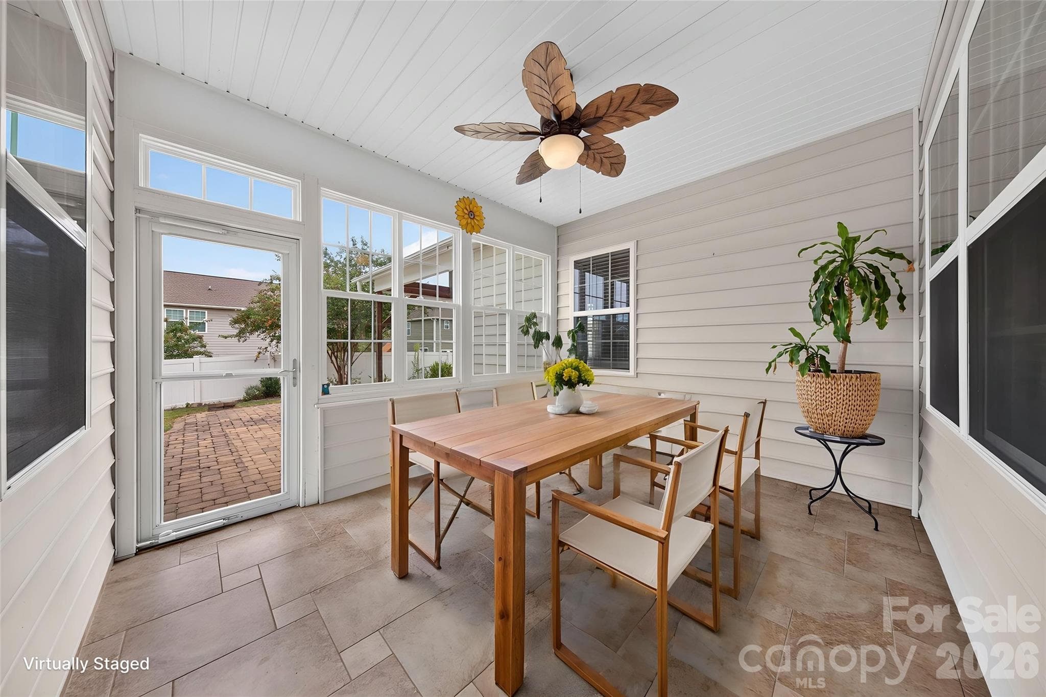 Virtually Staged Sunroom - 234 Fordham Court, Lancaster