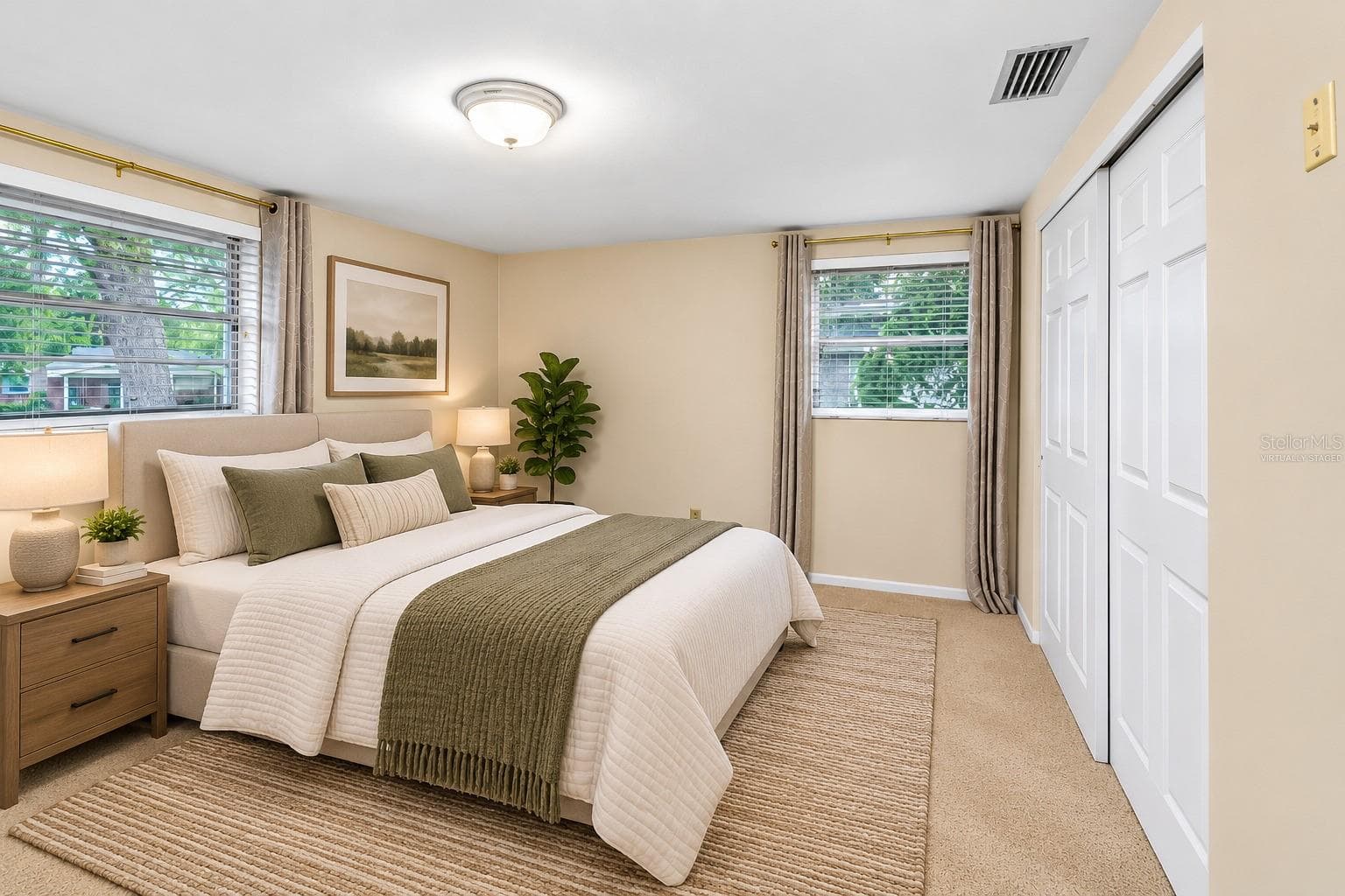 Virtually Staged Master Bedroom - 12108 N 53RD ST, TEMPLE TERRACE