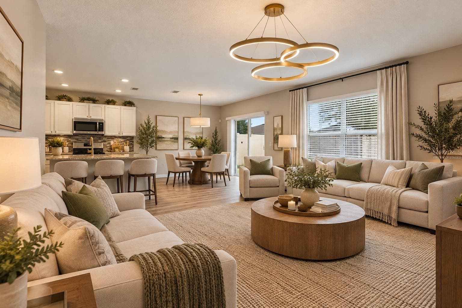 VIRTUALLY STAGED LIVING ROOM - 1894 CASSIDY KNOLL DR, KISSIMMEE
