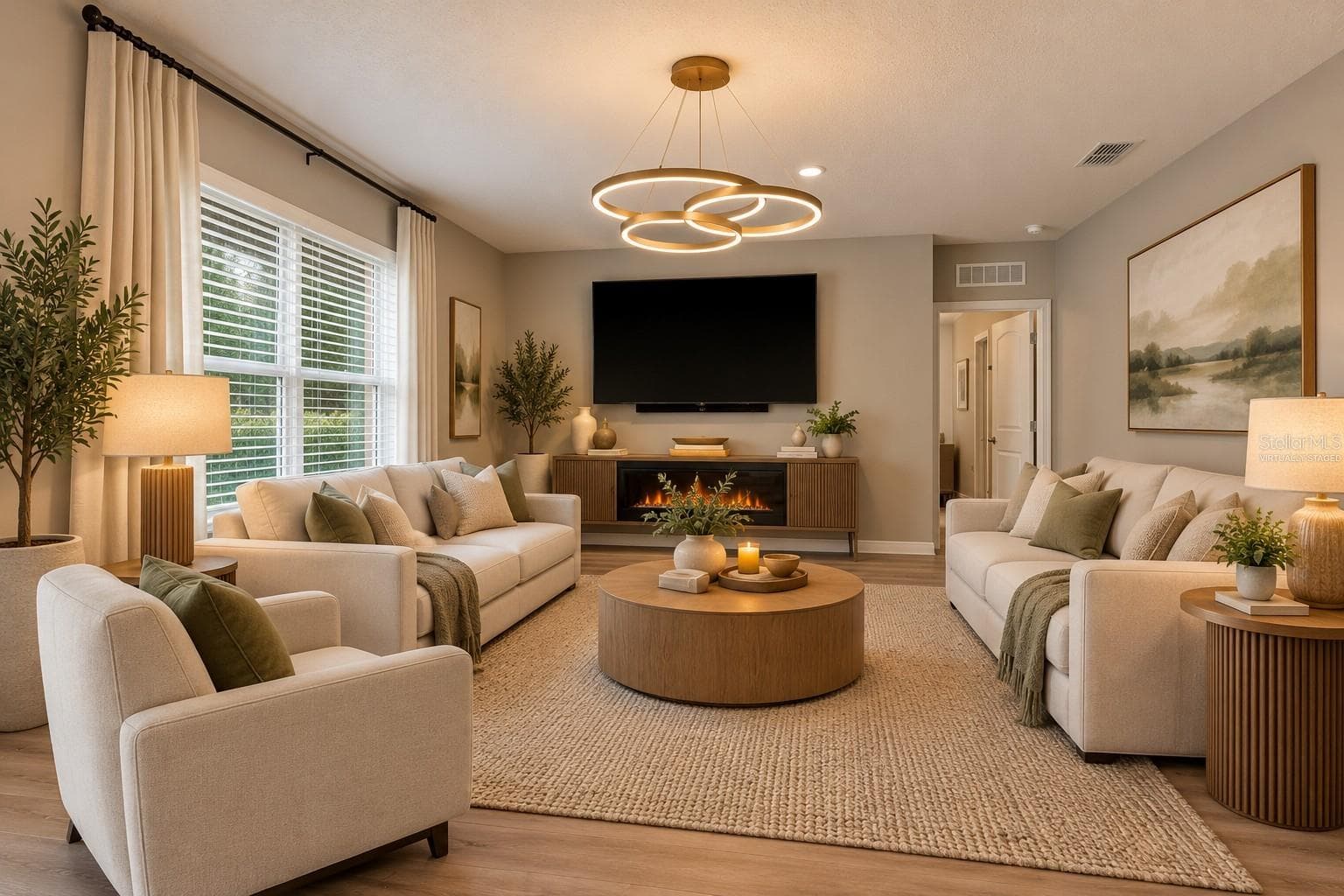 VIRTUALLY STAGED LIVING ROOM - 1894 CASSIDY KNOLL DR, KISSIMMEE