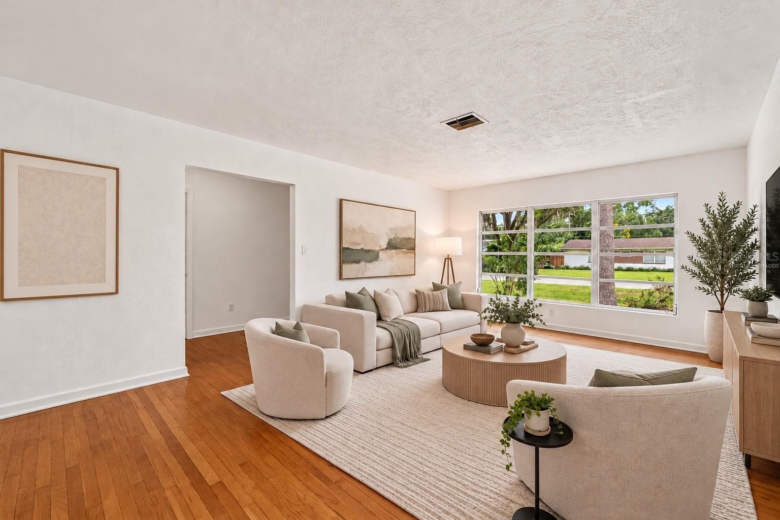 Living Room - Virtually Staged - 3710 NW 22ND PL, GAINESVILLE