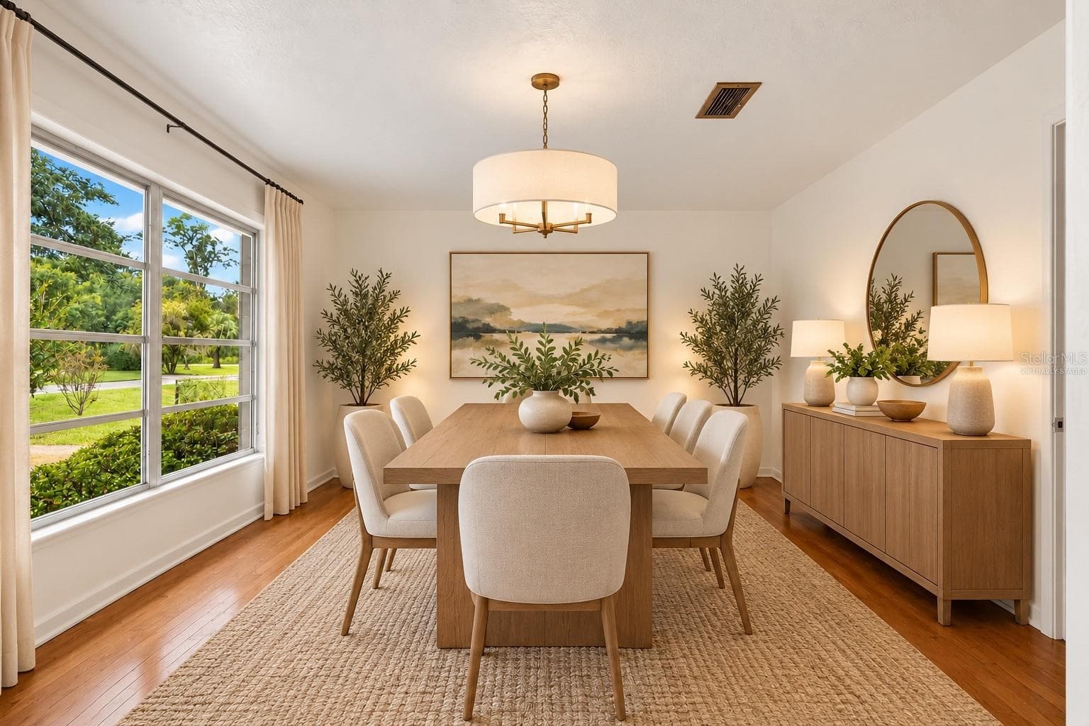 Dining Room - Virtually Staged - 3710 NW 22ND PL, GAINESVILLE