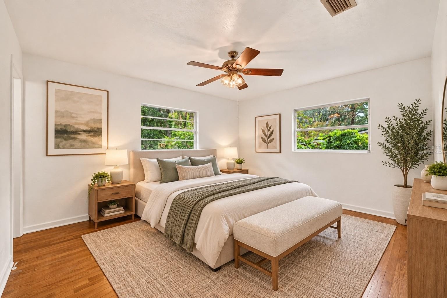 Primary Bedroom - Virtually Staged - 3710 NW 22ND PL, GAINESVILLE