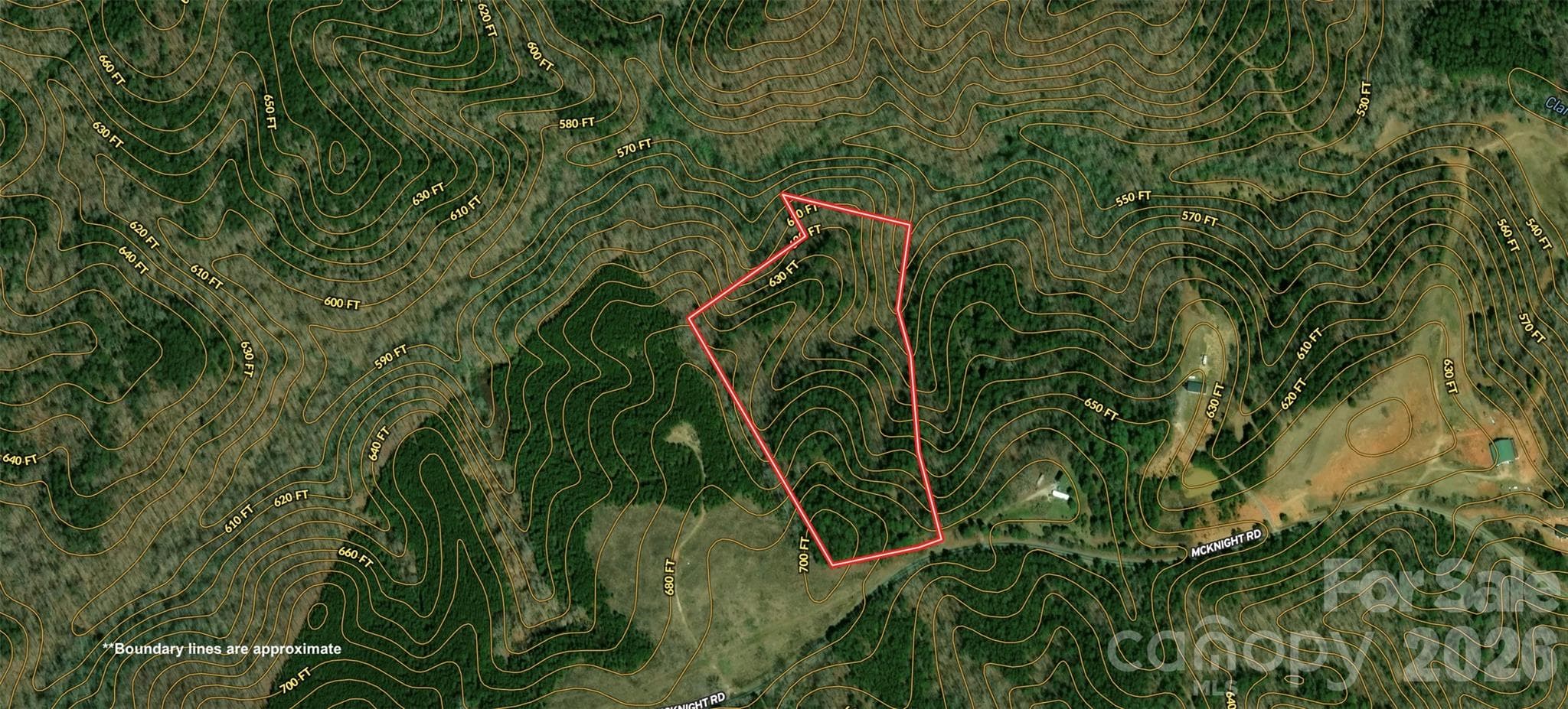 Contour view of proposed 15 acres - 1350 McKnight Road, Smyrna