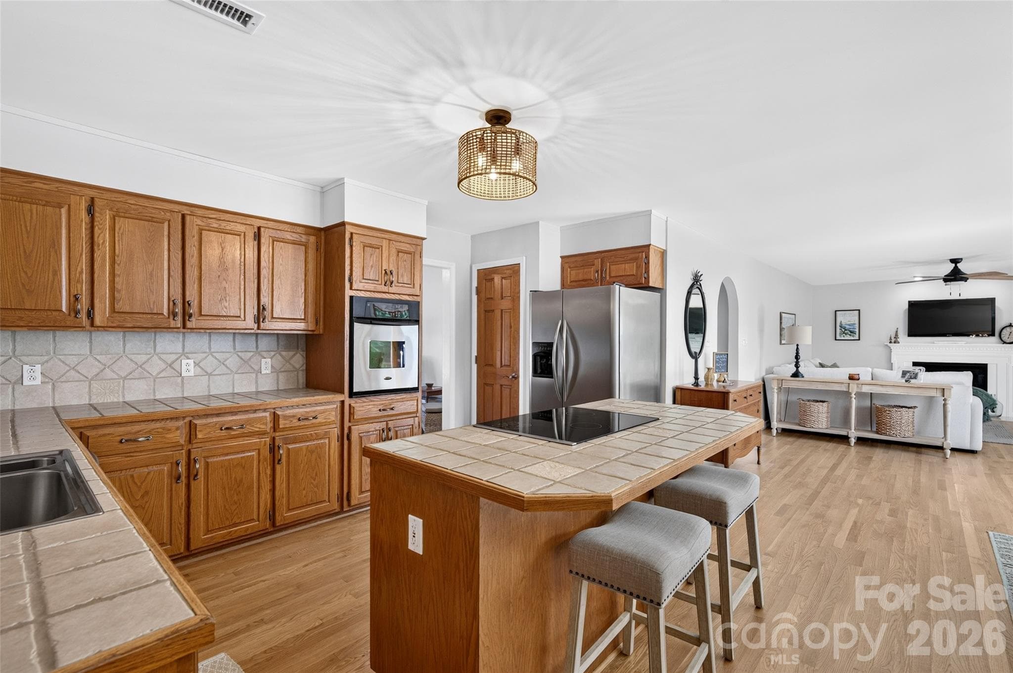 Kitchen with Island - 171 Pleasant Drive, Statesville