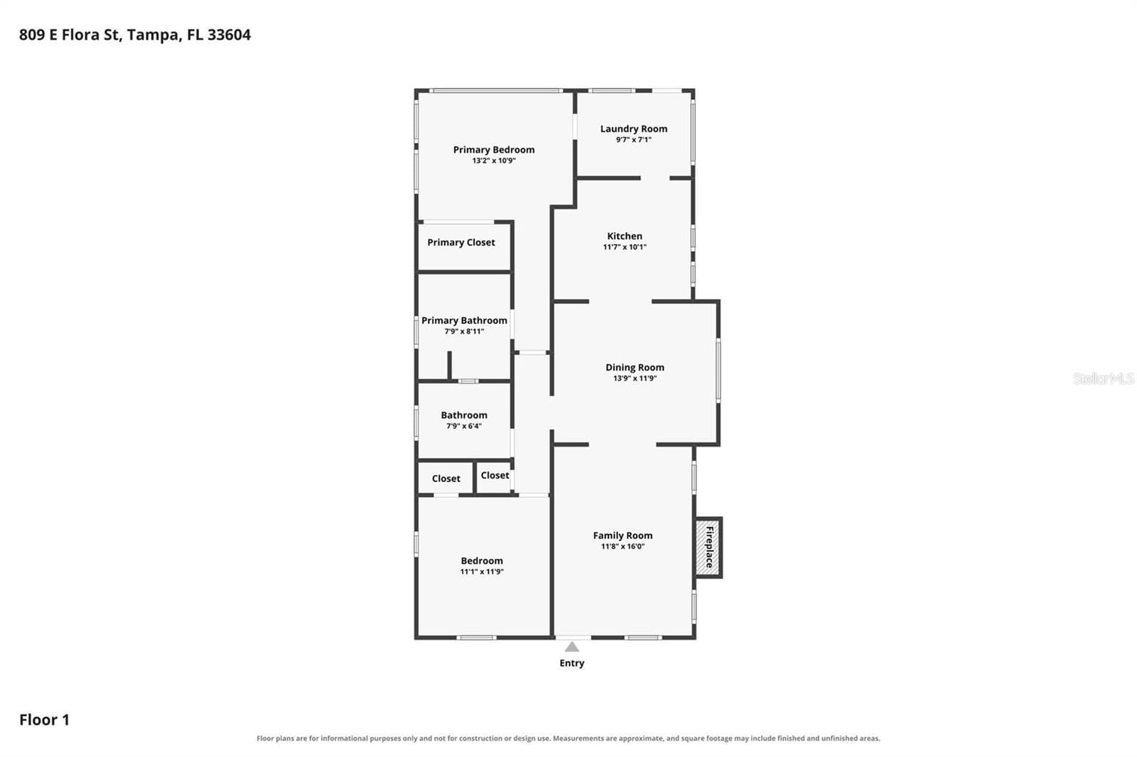 Single Family Residence at 809 E FLORA ST, TAMPA, photo 36 of 36