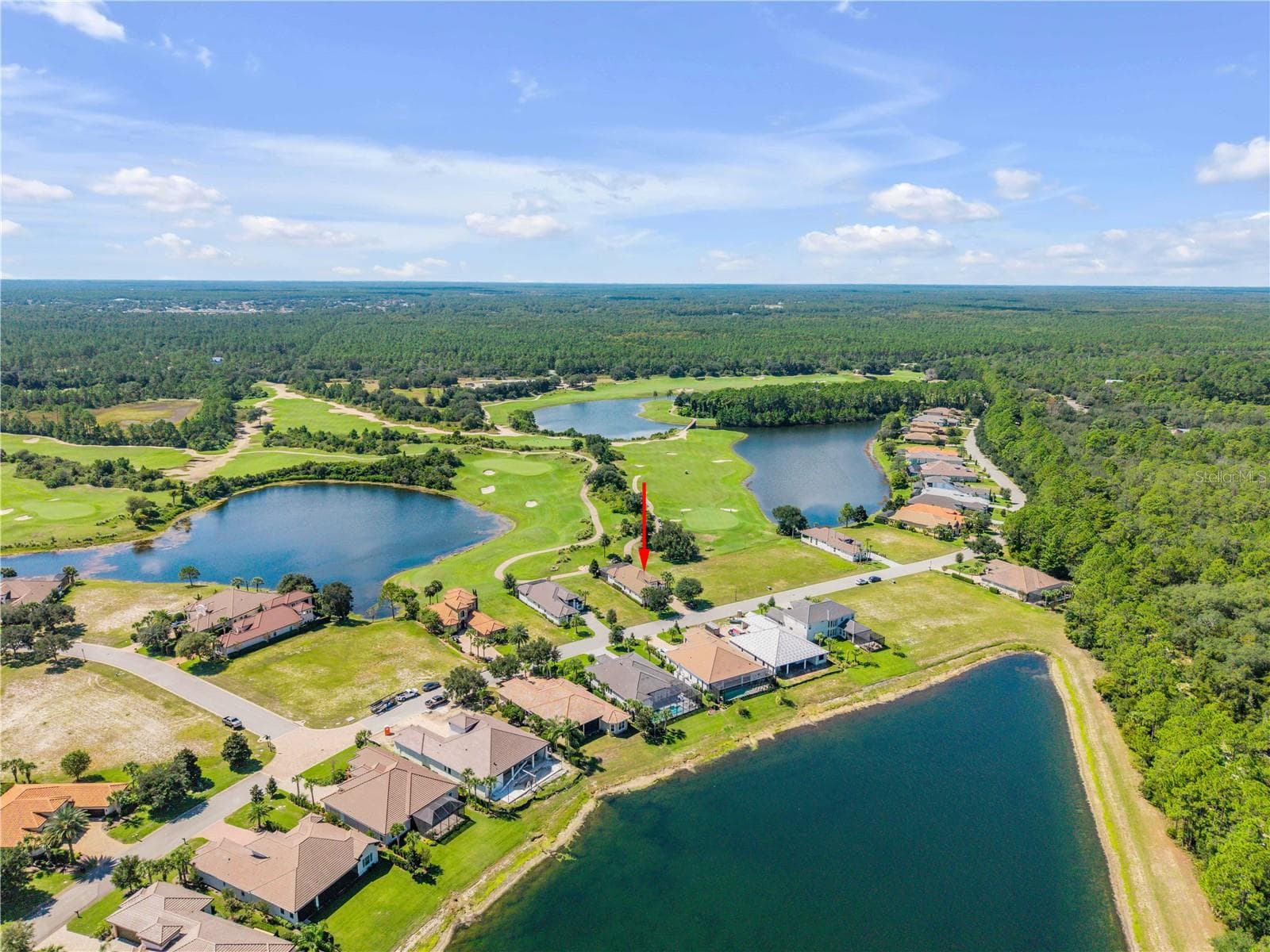 West, Northwest view - 189 ASPEN WAY, PALM COAST
