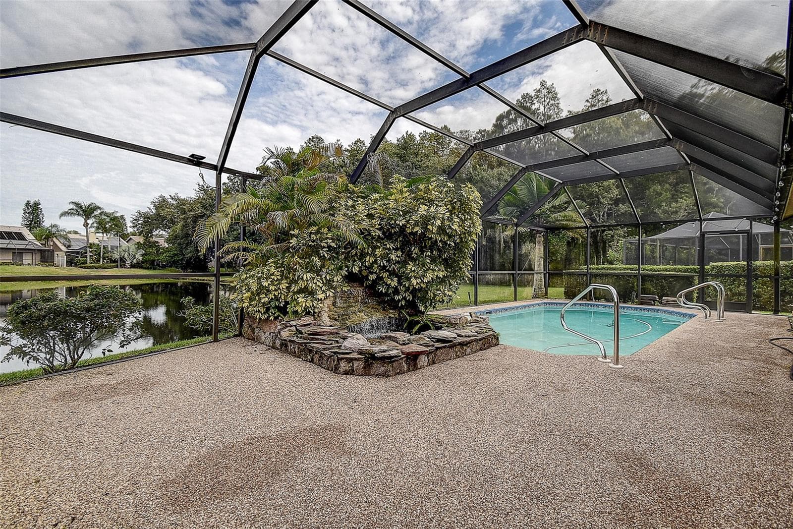 Screened in Pool and Soothing Waterfall - 3609 DARSTON ST, PALM HARBOR