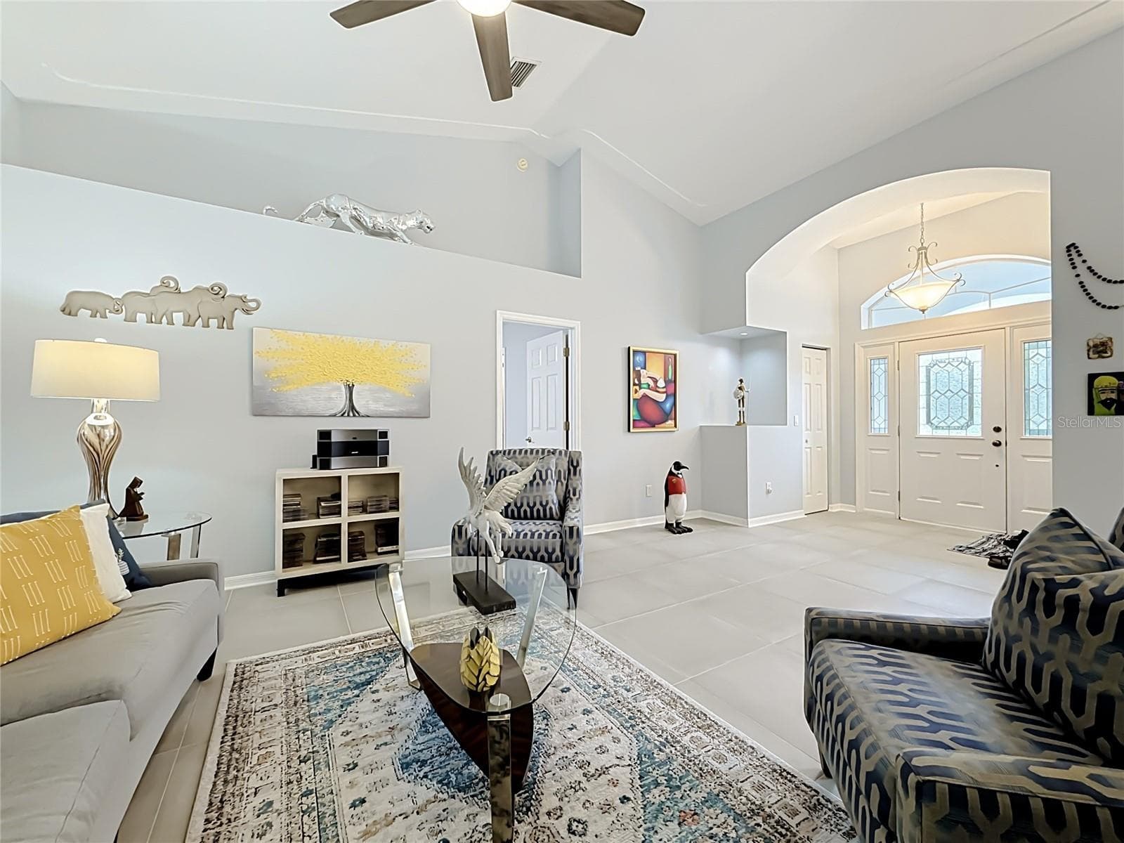 Living Room with Foyer View - 10851 SW 53RD CIR, OCALA
