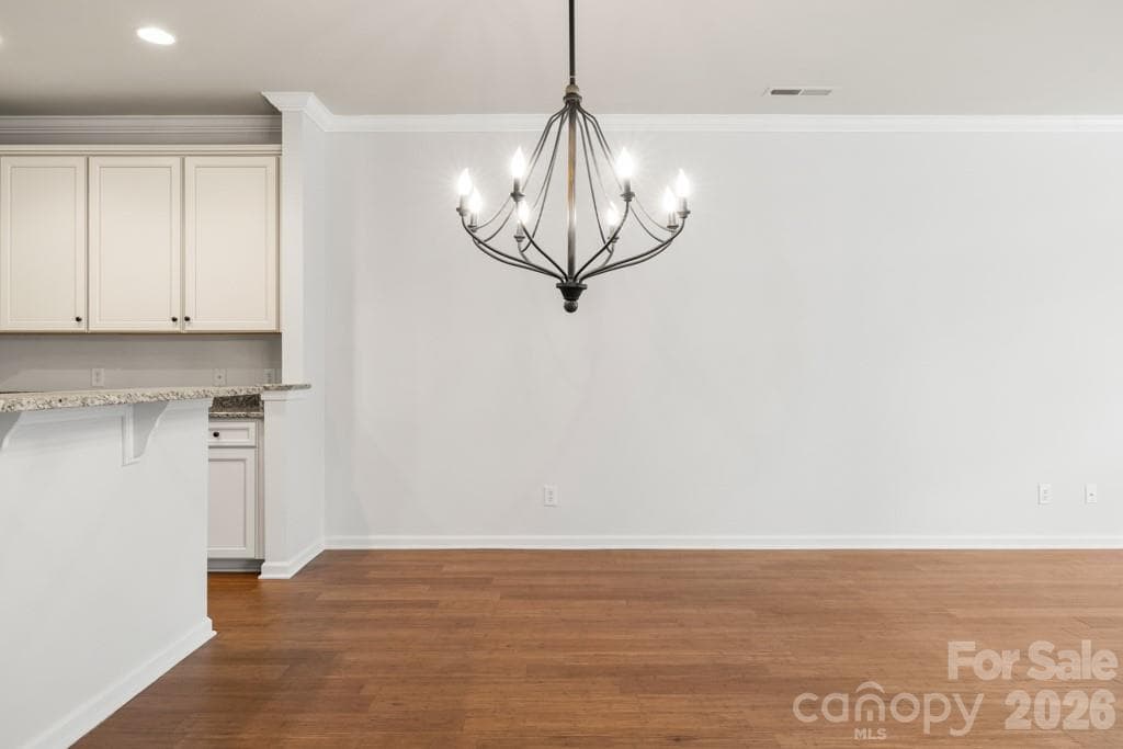 Plenty of room for a formal dining table with hutch or buffet along the wall - 9018 Smokey Hill Lane, Indian Land
