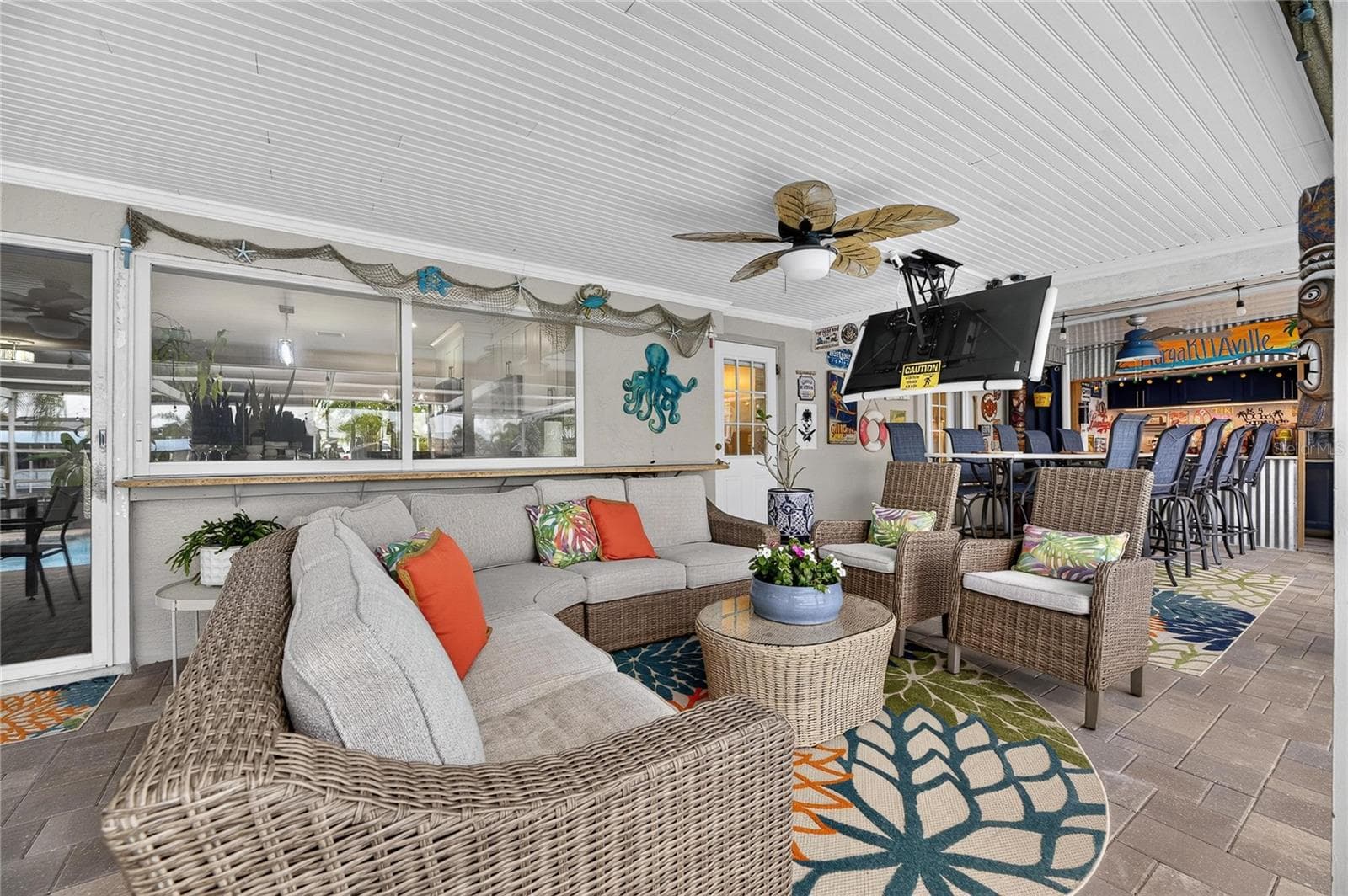 Check Out The Sliding Pass-Thru Window From The Kitchen! "Come & Get Your Munchies Folks!" - 6510 SOLITAIRE PALM WAY, APOLLO BEACH