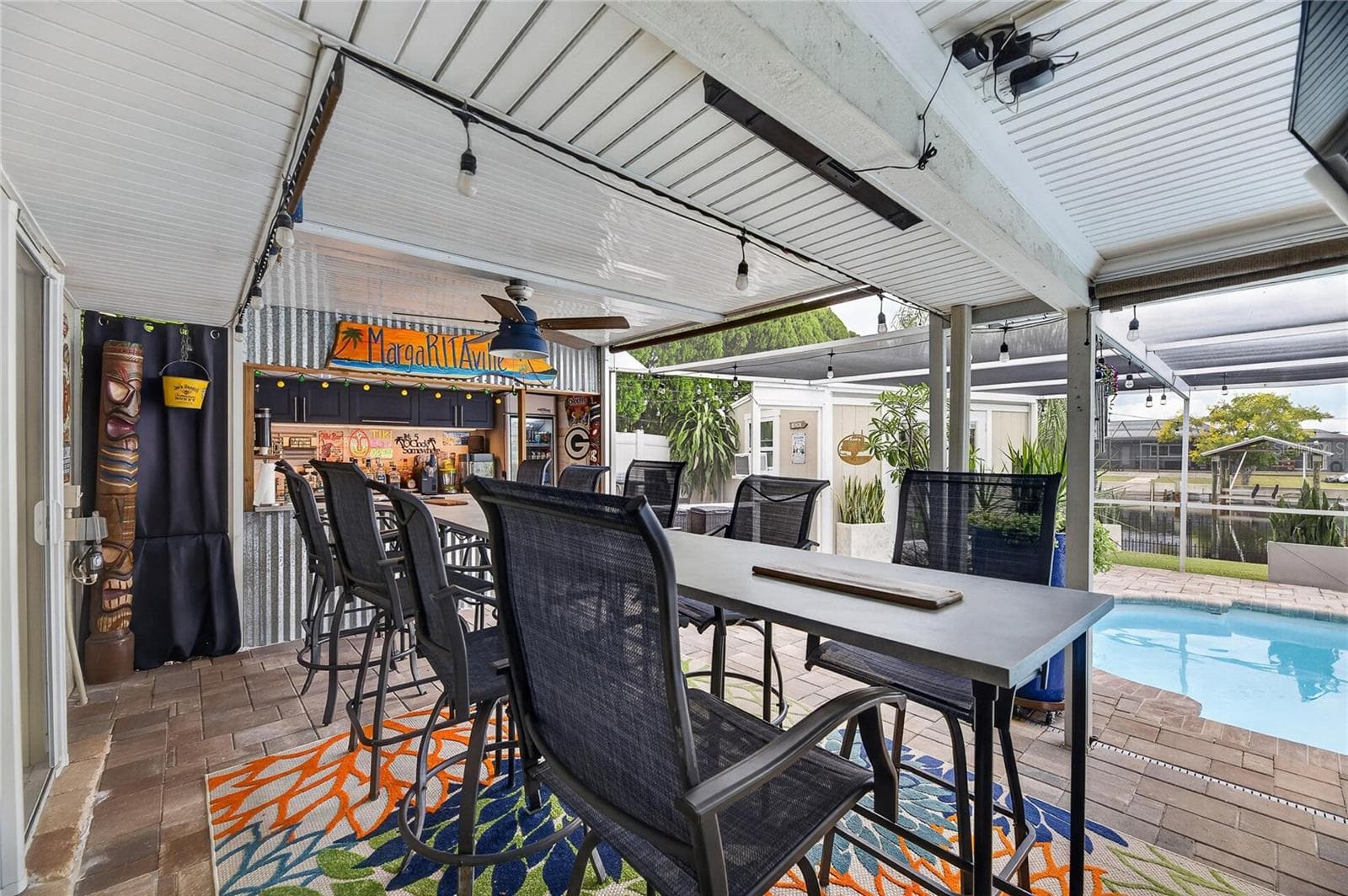 It IS A 14' Long Bar Height Table!!! - 6510 SOLITAIRE PALM WAY, APOLLO BEACH