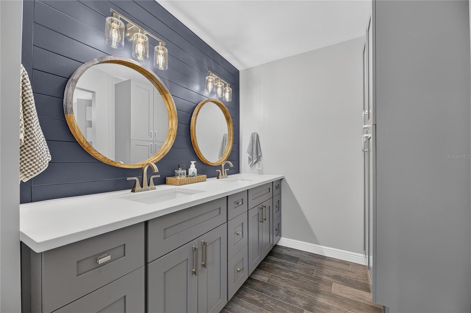 Another View Of That Lengthy Vanity, and The Attached, Tall Linen Closet Cabinet! - 6510 SOLITAIRE PALM WAY, APOLLO BEACH