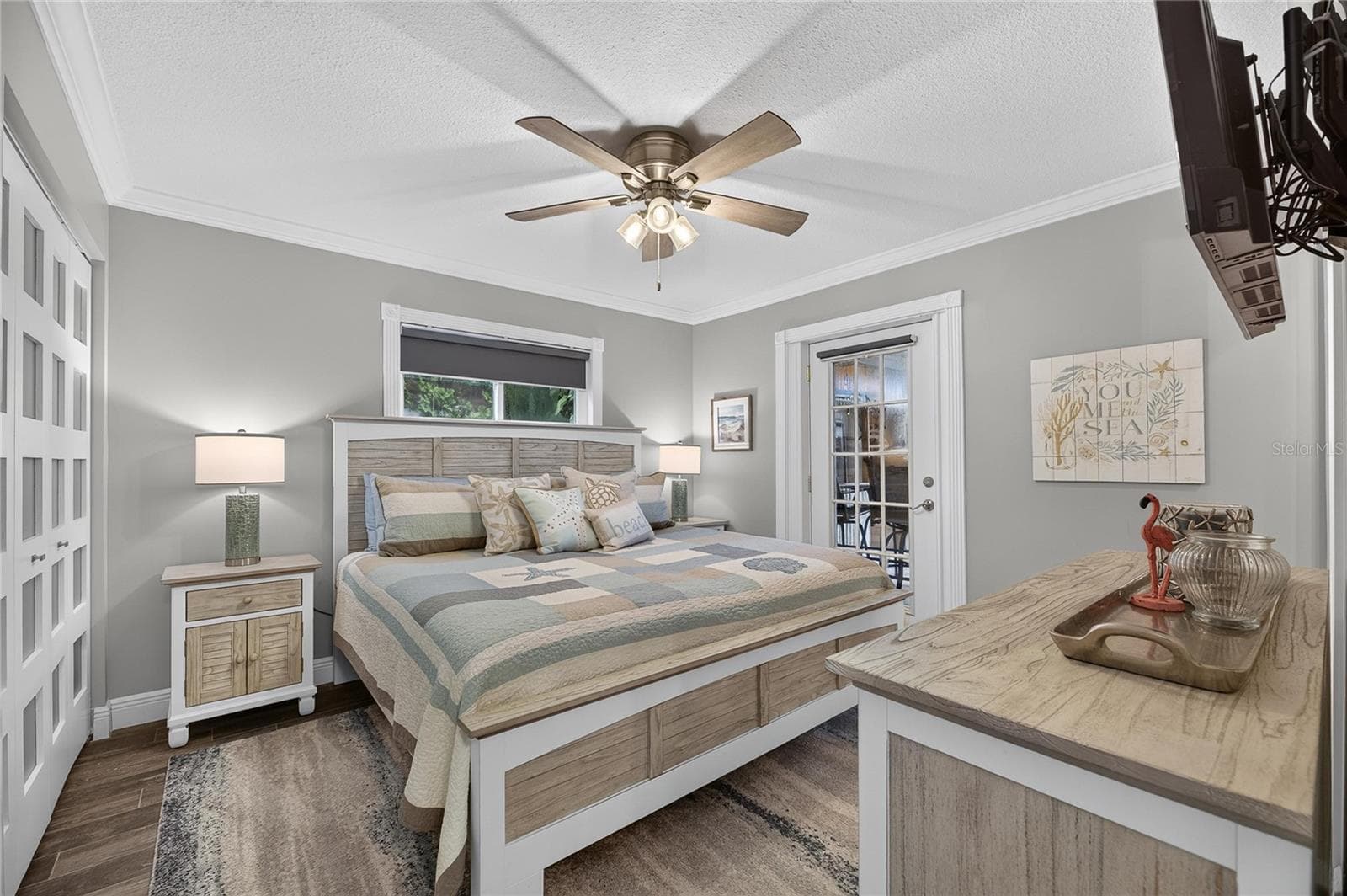 The Considerably Sized 15'x13" Rear Bedroom Is Highlighted With A Personal French Door Opening Directly To The Oasis! - 6510 SOLITAIRE PALM WAY, APOLLO BEACH