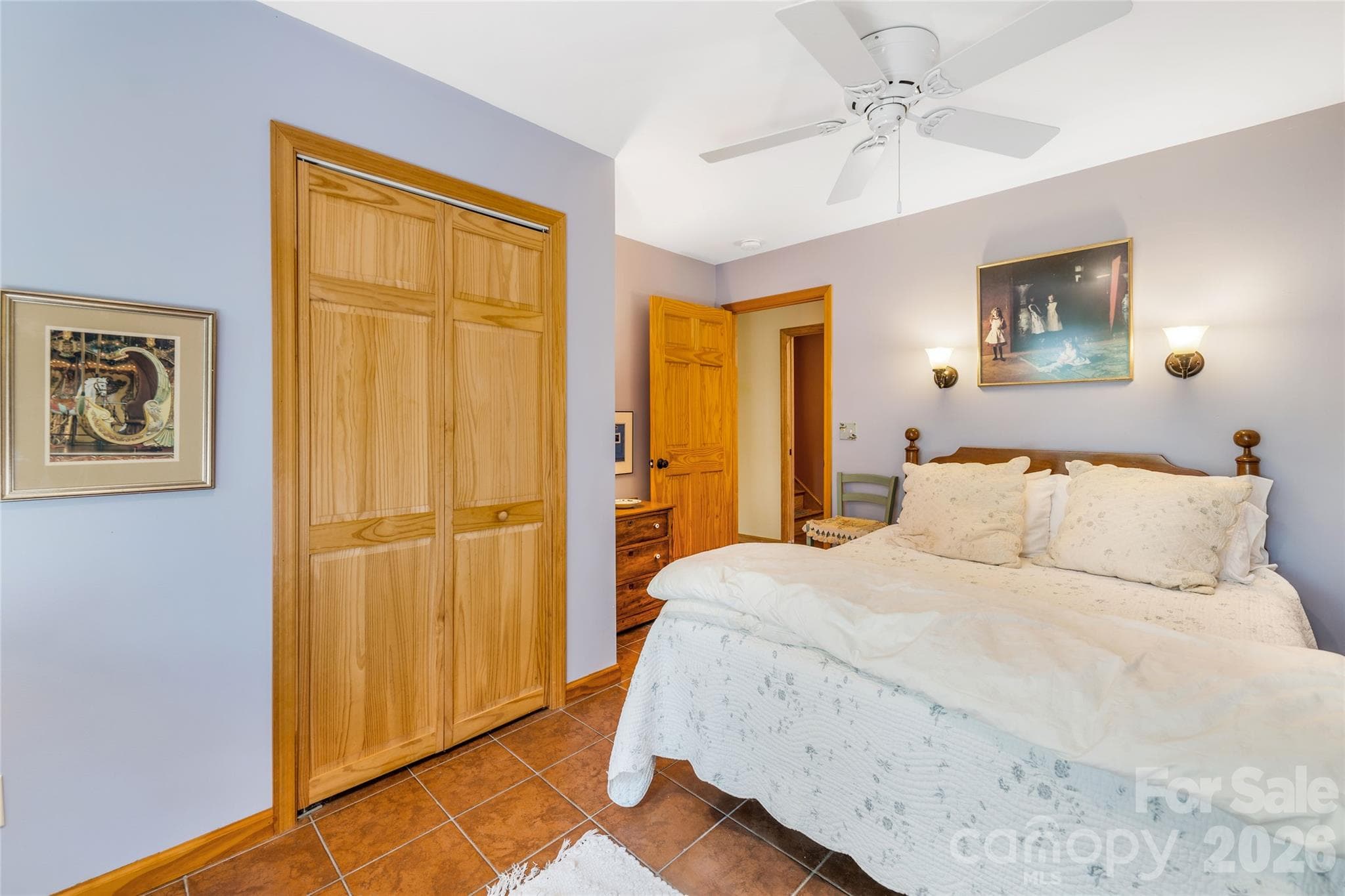 Downstairs bedroom. - 115 Laurel Wood Drive, Mars Hill