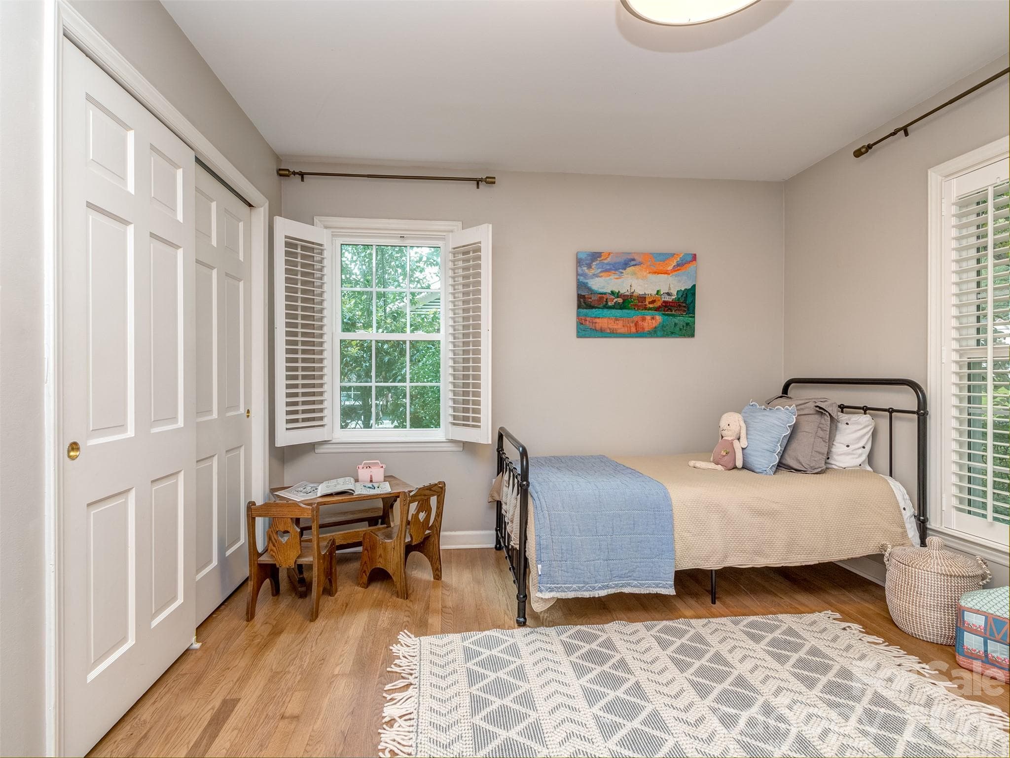 The guest rooms are all very spacious, have updated light fixtures, custom blinds, and site finished hardwood floors. - 6129 Page Court, Charlotte