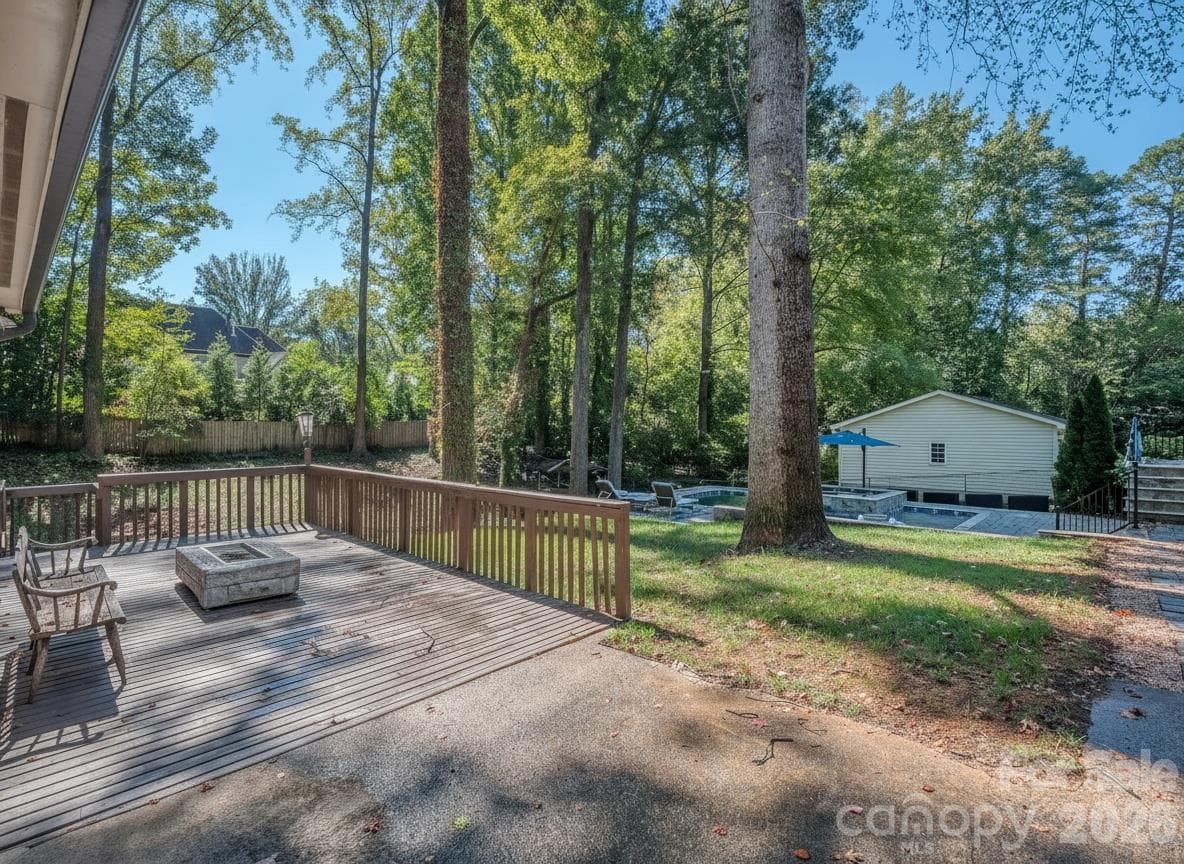 The possibilities are endless with over 1/2 an acre and multiple gathering areas, you will never run out of space or things to do! - 6129 Page Court, Charlotte