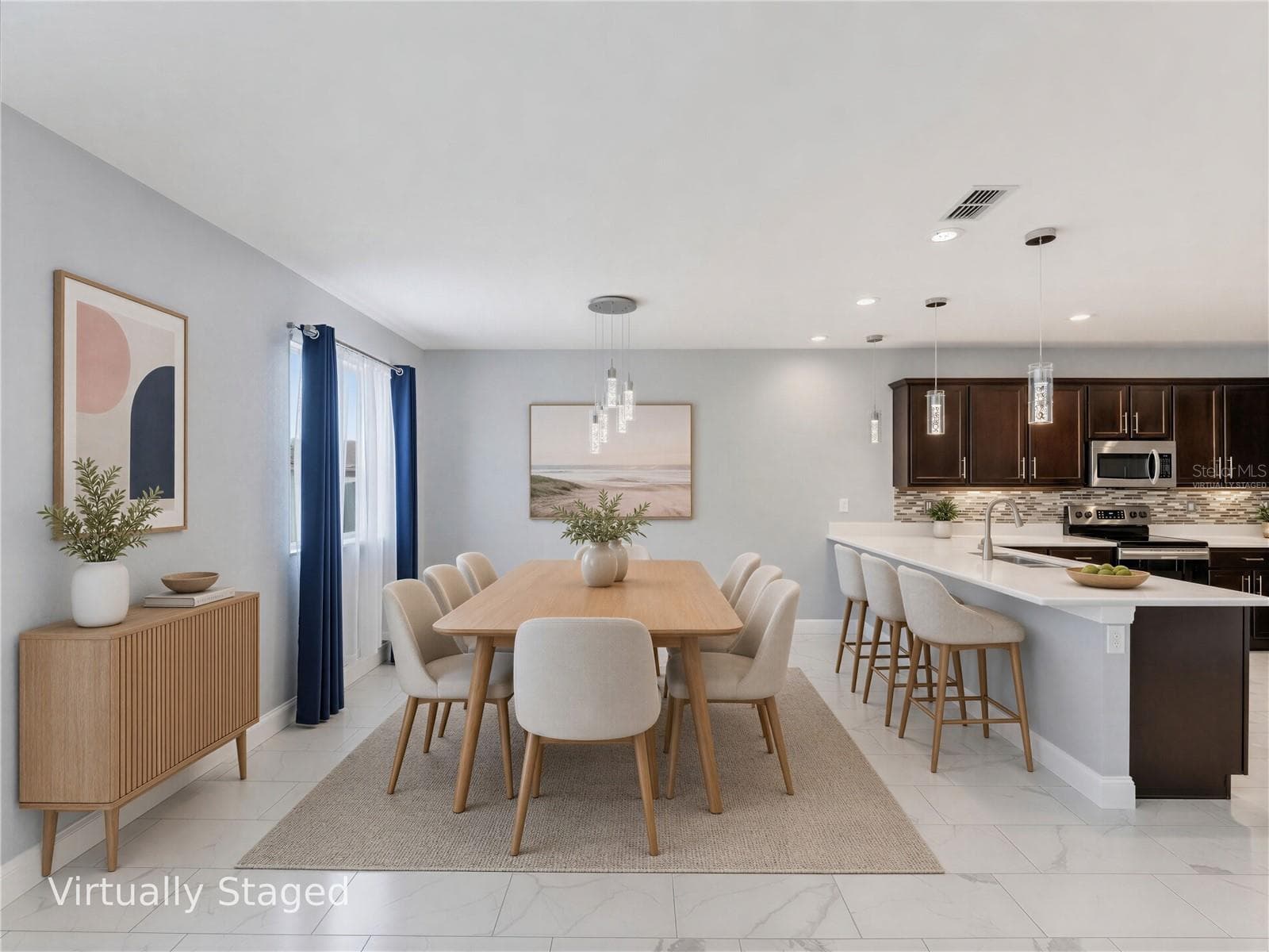 Virtually Staged Dining - 8151 WILDER LOOP, LAKELAND