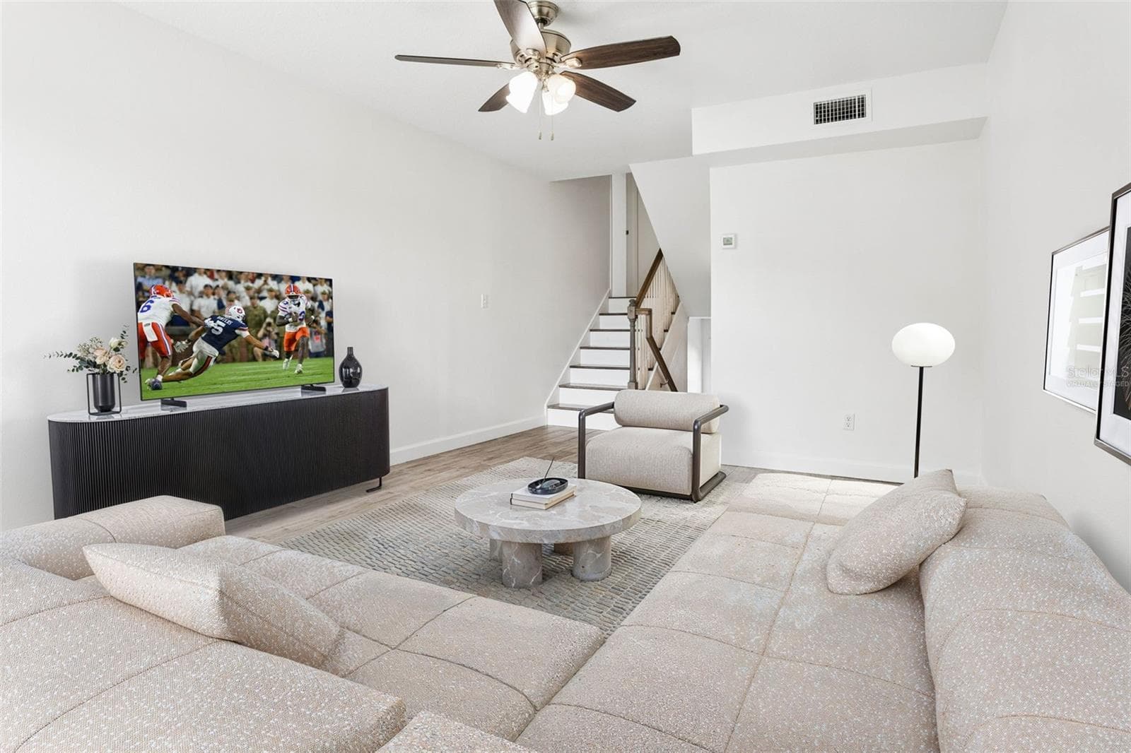 living room - virtually staged - 4219 LA SORRENTO CT, TAMPA