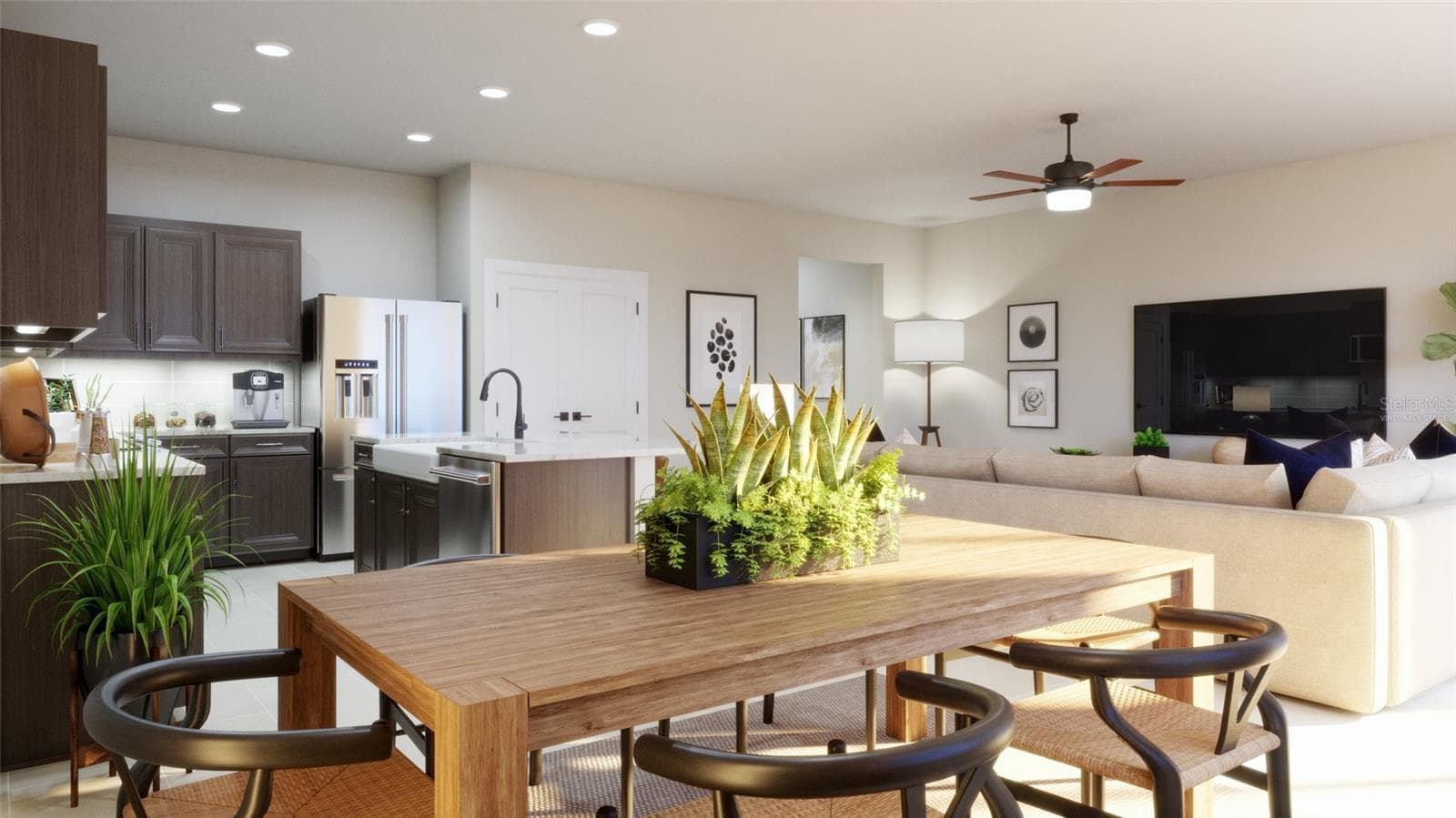Dining Room Rendering (Virtually Staged) - 441 MARION LOOP, HAINES CITY