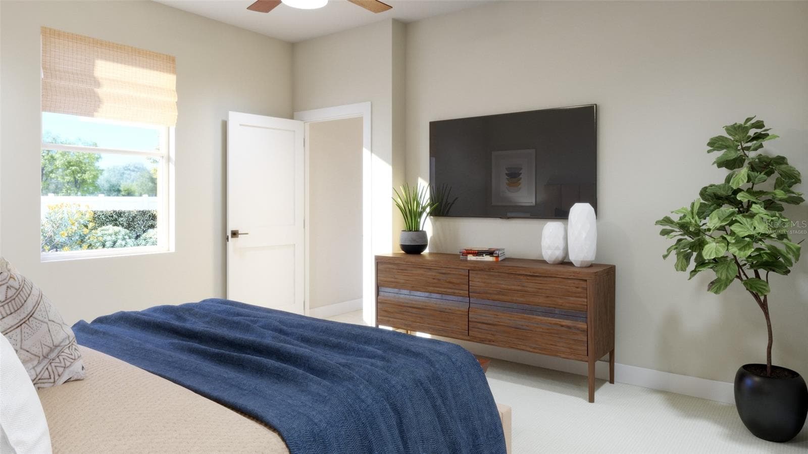 Primary Bedroom Rendering (Virtually Staged) - 441 MARION LOOP, HAINES CITY