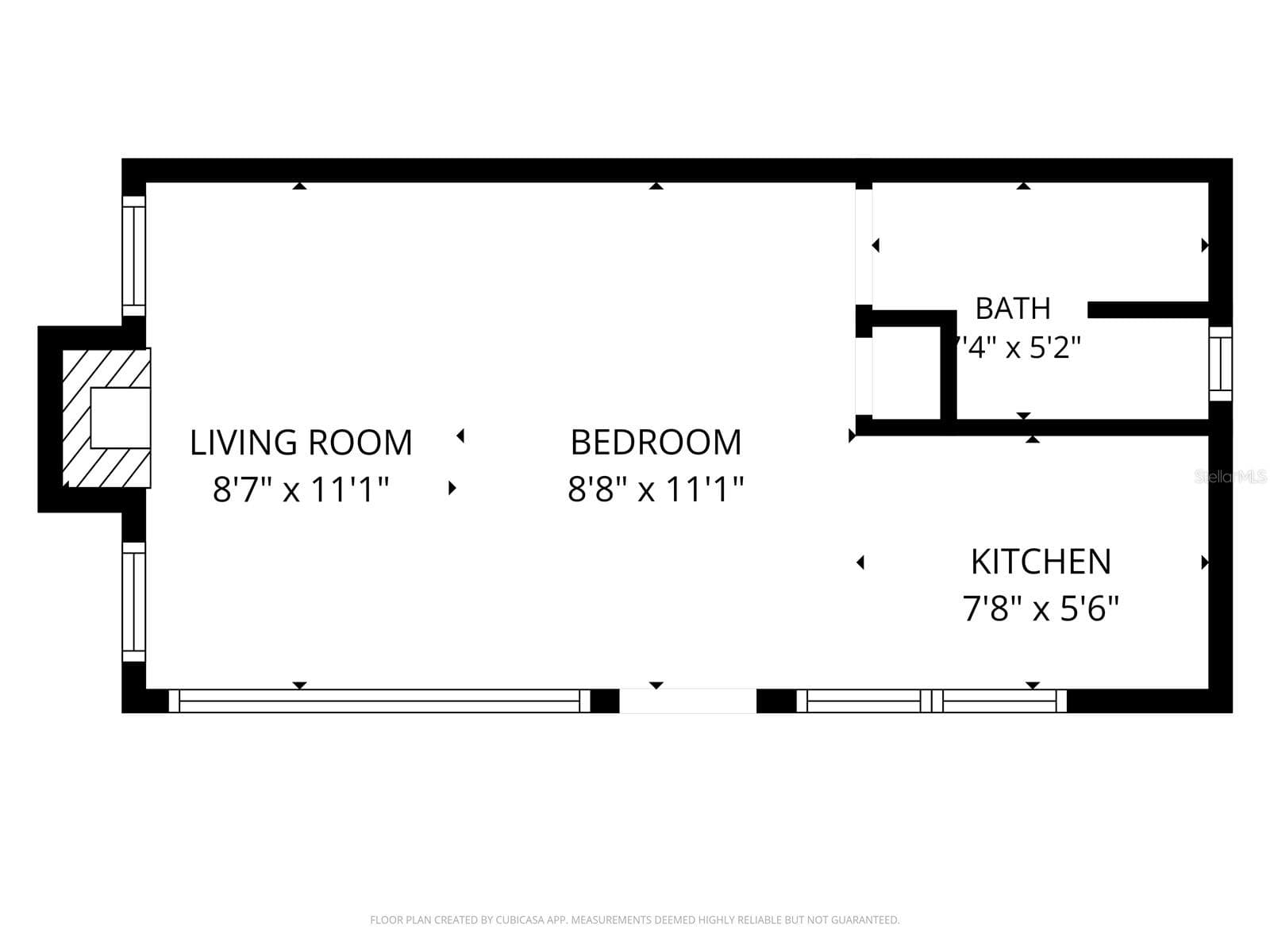 EFFICENCY FLOOR PLAN - 235 N SANS SOUCI AVE, DELAND