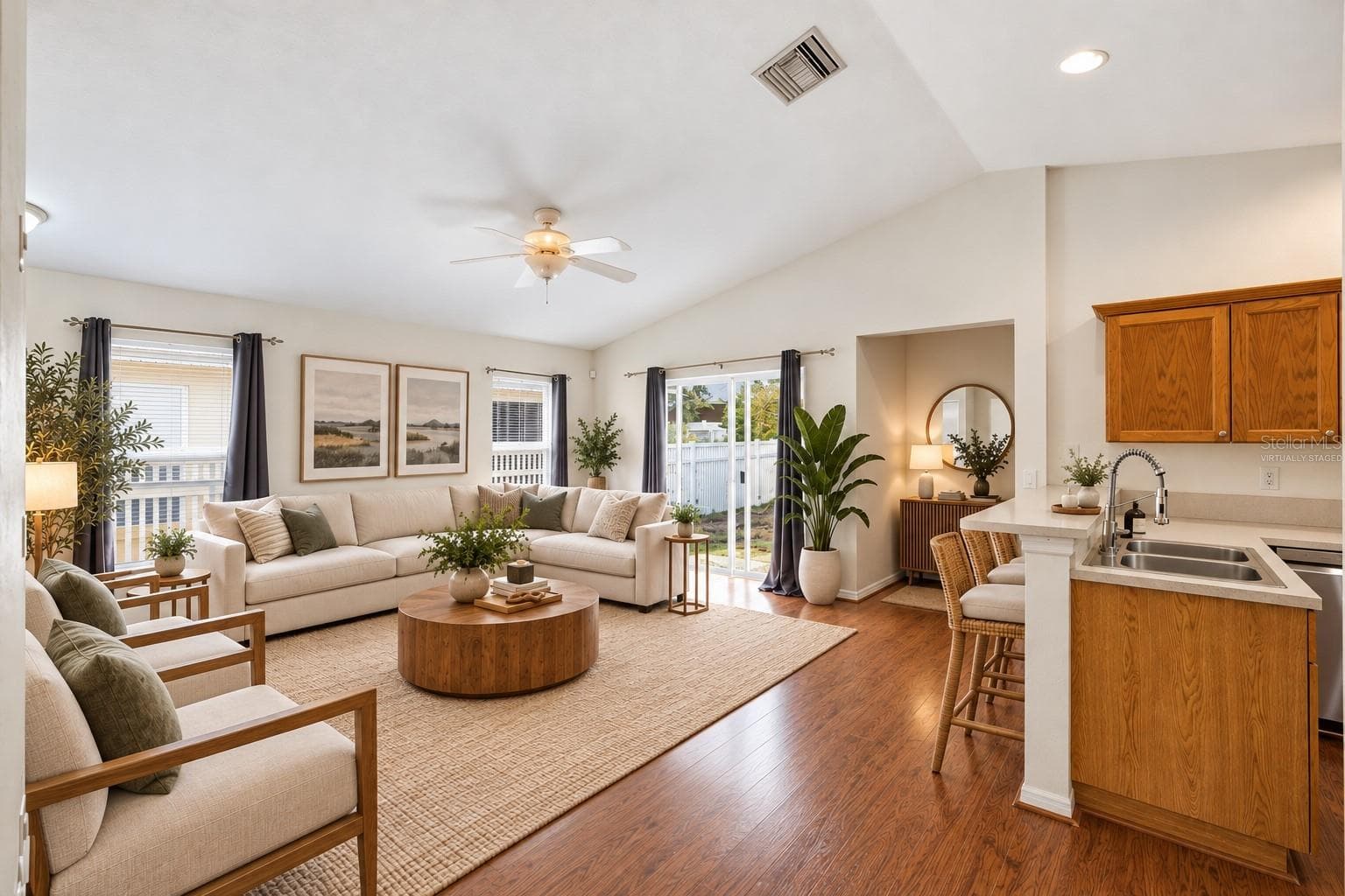 Virtually Staged Living Room - 11426 BAY GARDENS LOOP, RIVERVIEW