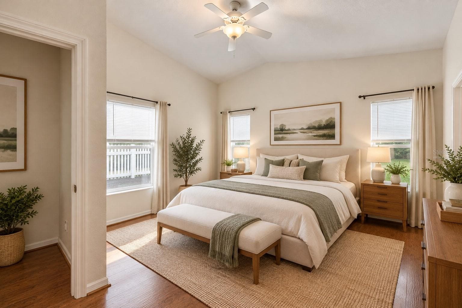 Primary Bedroom Virtually Staged - 11426 BAY GARDENS LOOP, RIVERVIEW