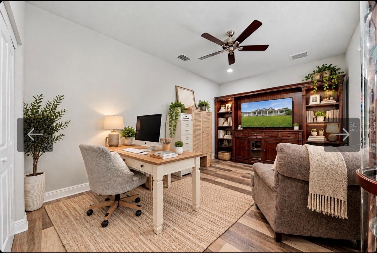 Virtually staged home office - 608 4TH ST SW, LARGO