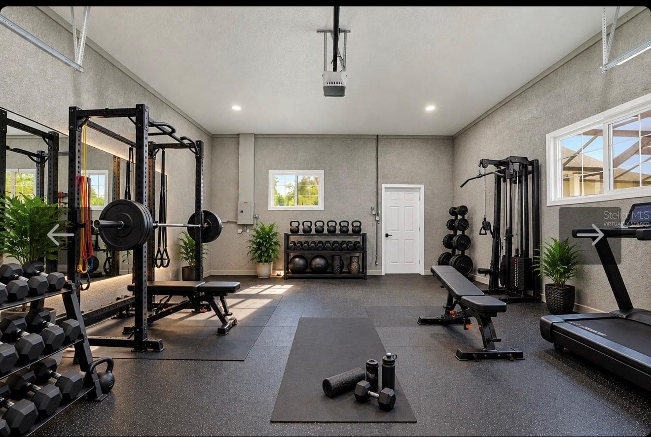 Virtually Staged - turn the detached garage into a home gym - 608 4TH ST SW, LARGO