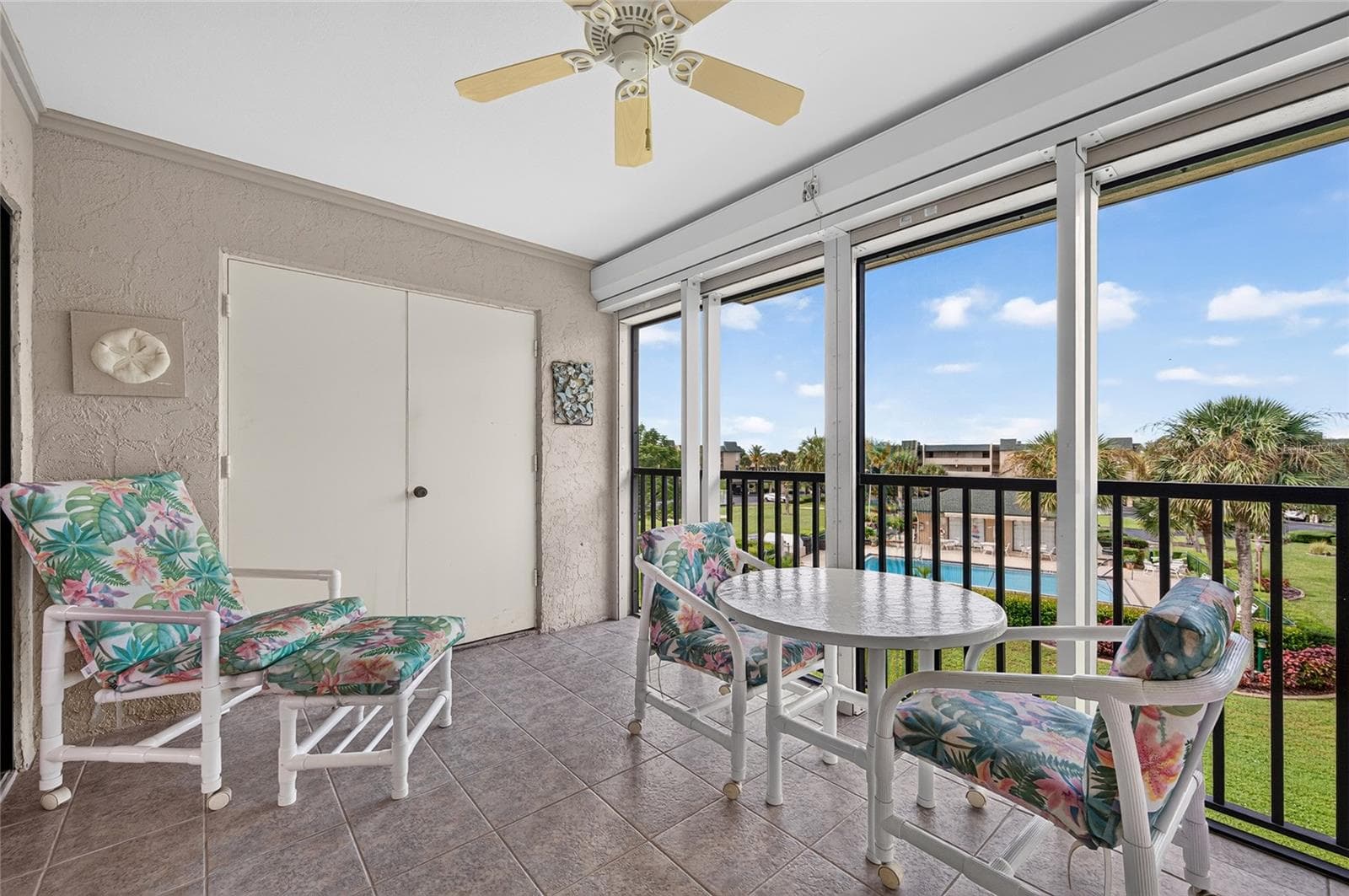 Screened in Lanai with Hurricane Shutters - 601 SHREVE ST #66C, PUNTA GORDA