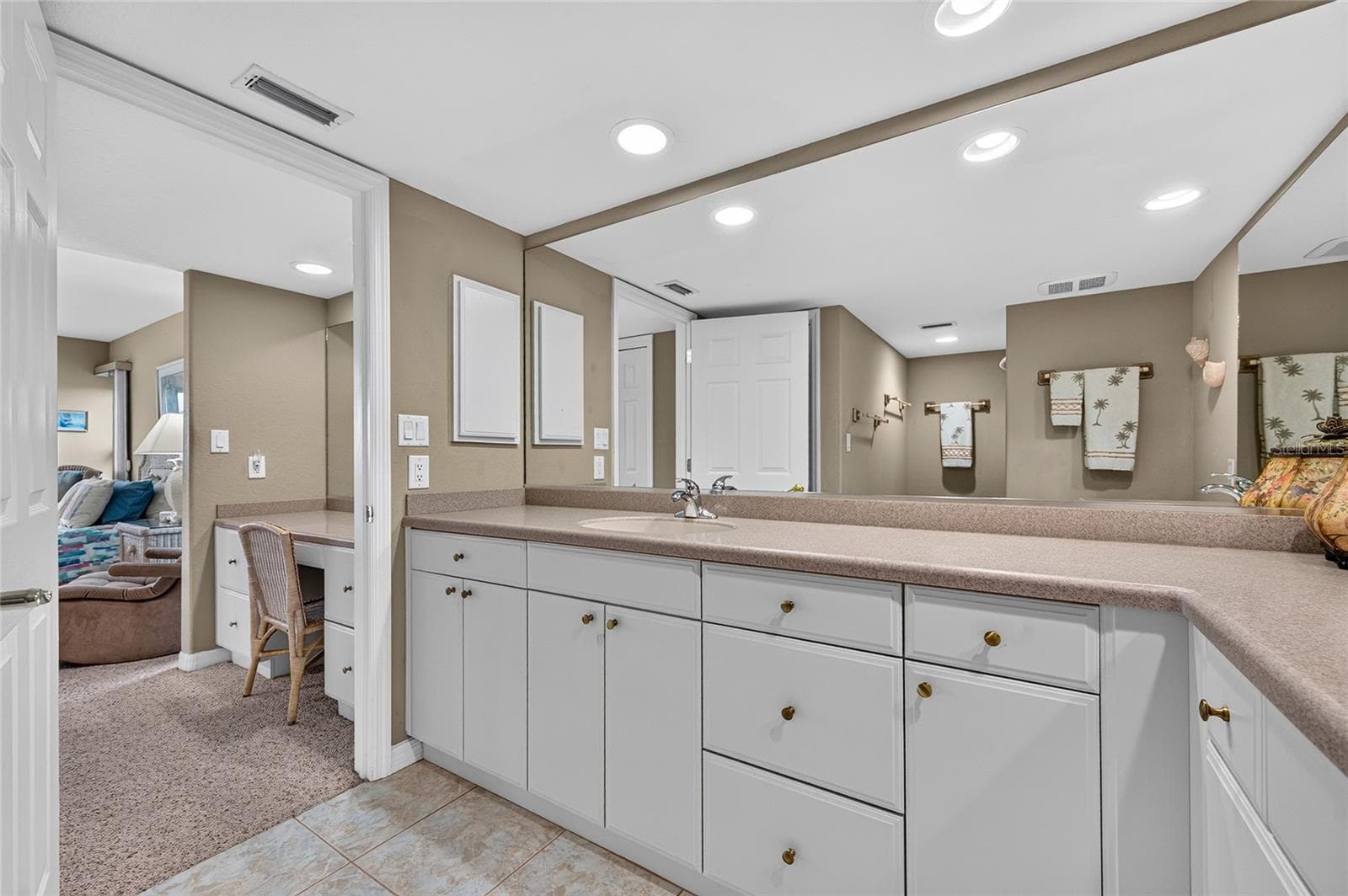 Ensuite bath/desk area - 601 SHREVE ST #66C, PUNTA GORDA