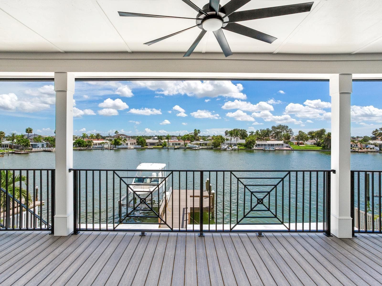 Picture from the terrace on the main living level of an already built SeaSafe Shore Crest home for reference purposes only. - 4 BELLEVUE DR, TREASURE ISLAND