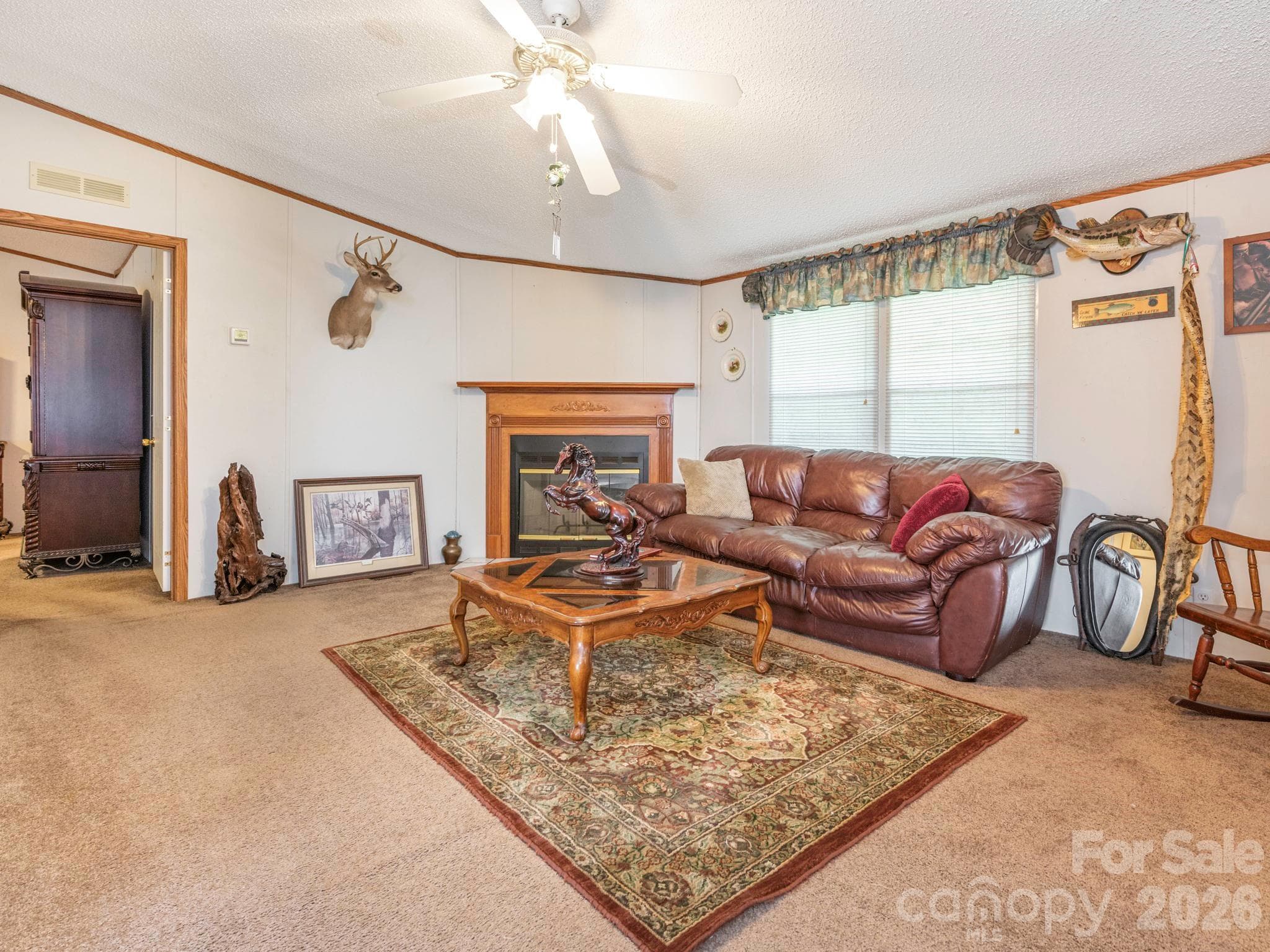 Den with Fireplace - 2292 Thornwell Road, Lancaster