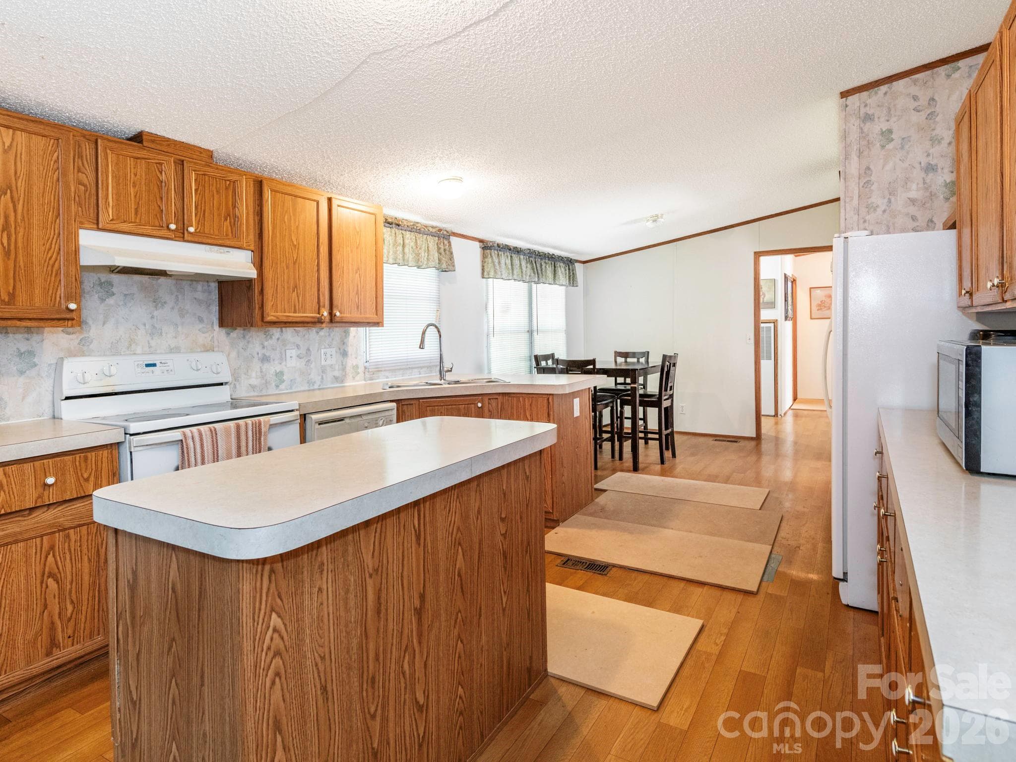 Kitchen with Island and Dining Area - 2292 Thornwell Road, Lancaster