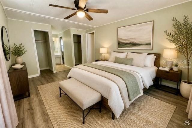 Virtually staged primary bedroom - 5619 BAYSHORE RD #120, PALMETTO