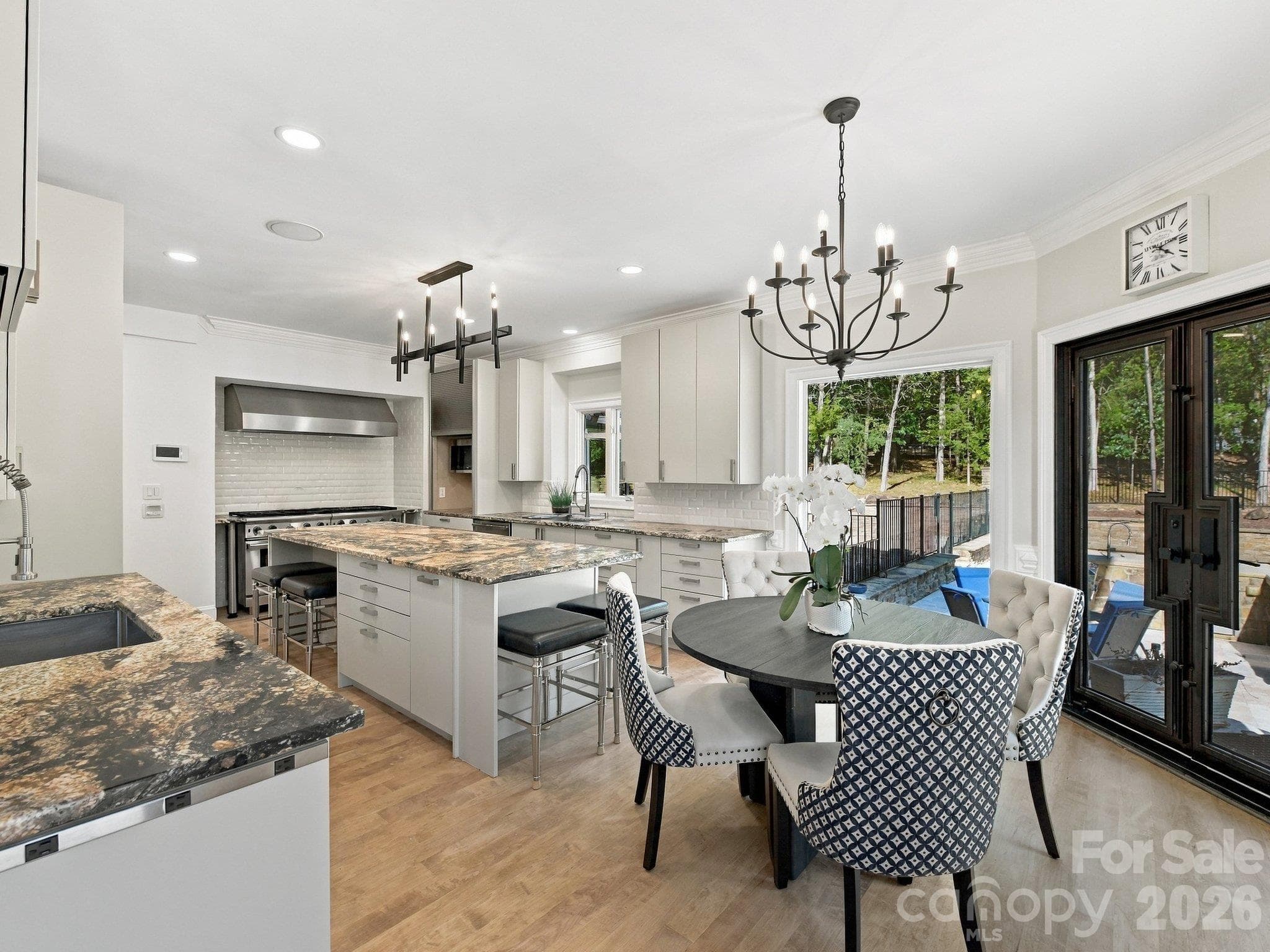 New stylish lighting fixtures were just added added to the kitchen & dining room. - 2723 Providence Pine Lane, Charlotte