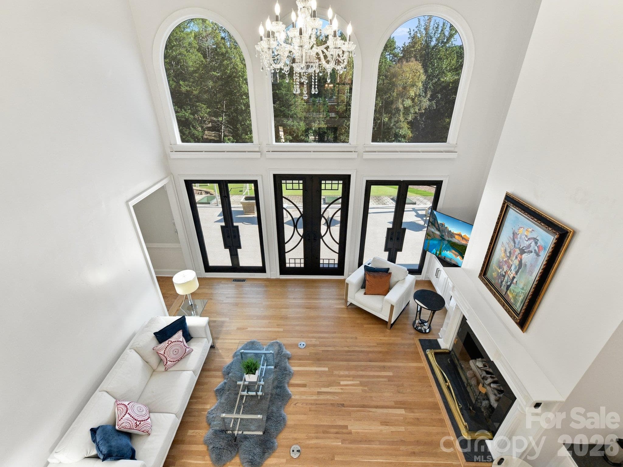 Great room view from the second story. - 2723 Providence Pine Lane, Charlotte