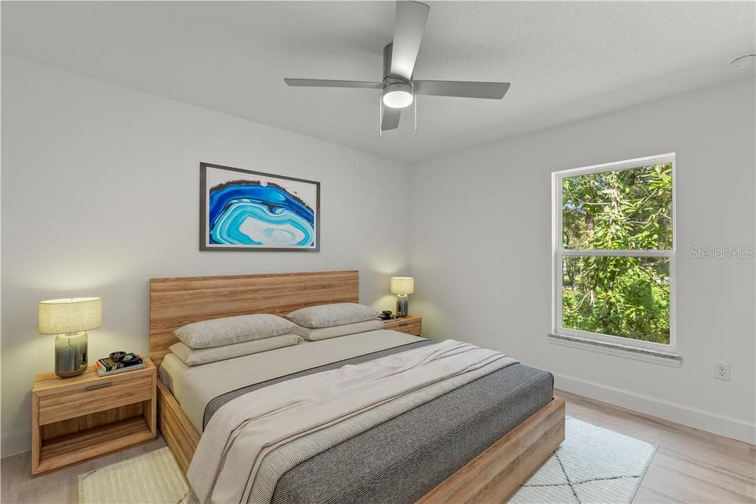 Guest Bedroom 2-Virtually Staged - 20615 SW Robin DR, DUNNELLON FL 34431, Dunnellon
