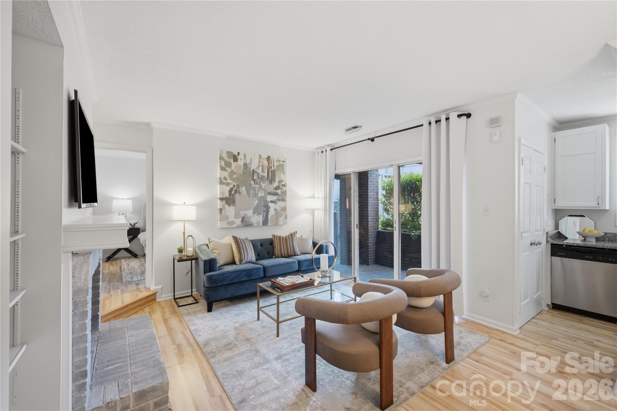 Living Room - 1109 E Morehead Street, Charlotte