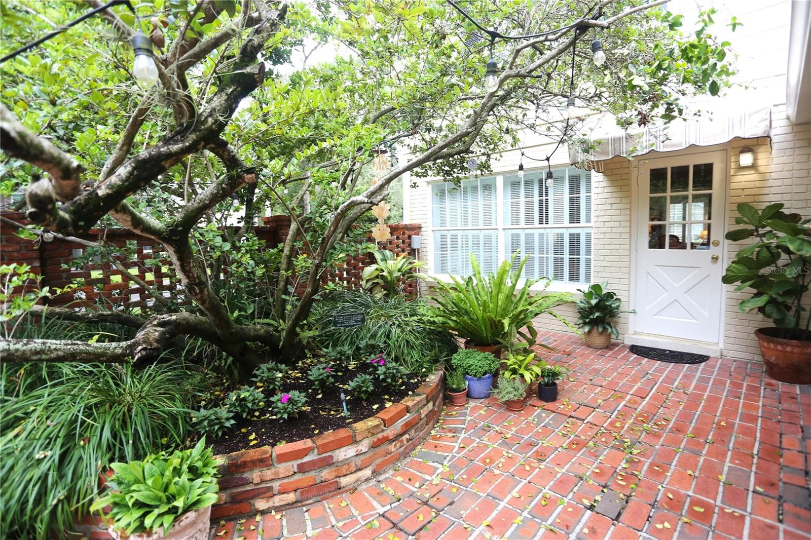Beautiful Private Courtyard with door to Library - 4414 W WATROUS AVE, TAMPA