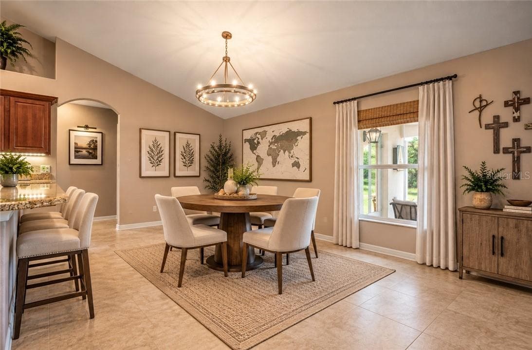 Virtually Staged Breakfas Nook - 1256 W Sphere PL, BEVERLYHILLS FL 34465, Beverly Hills