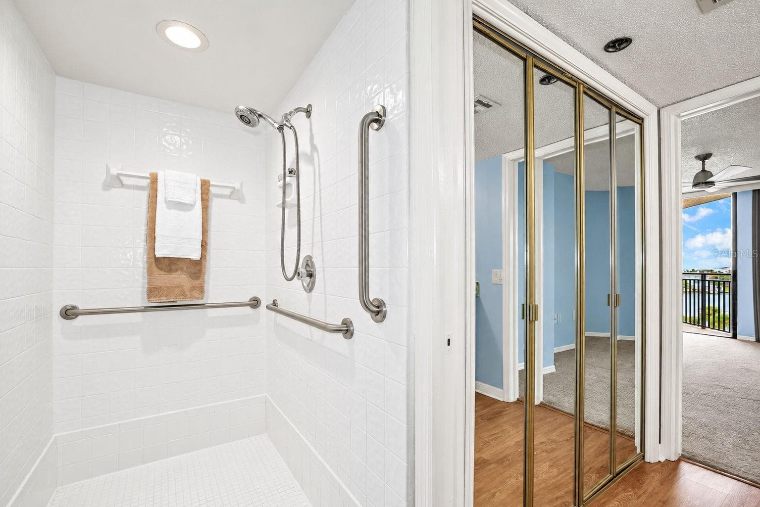 Primary bath large walk in shower - 690 ISLAND WAY #606, CLEARWATER
