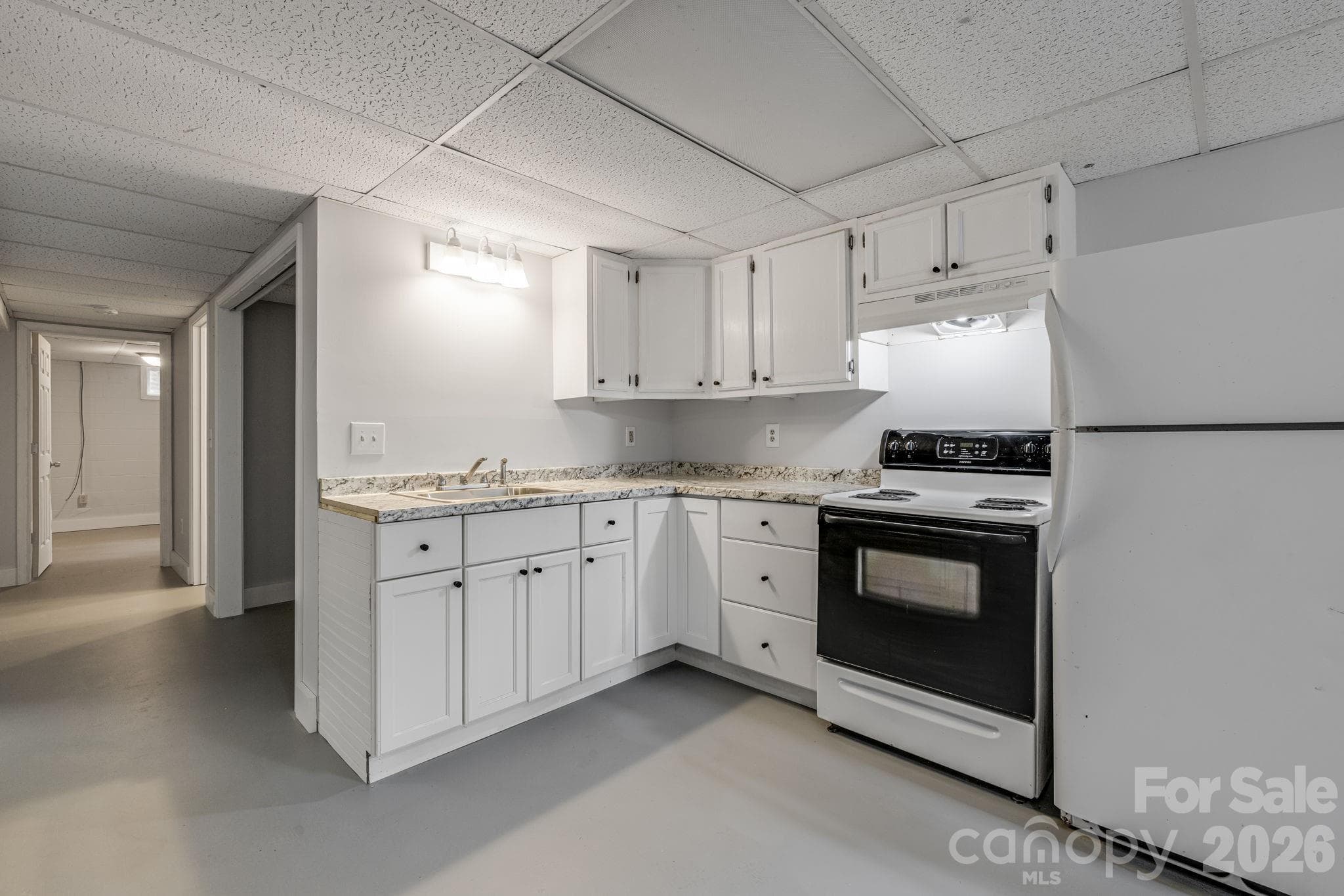 basement kitchen - 25 Hickory Tree Road, Asheville