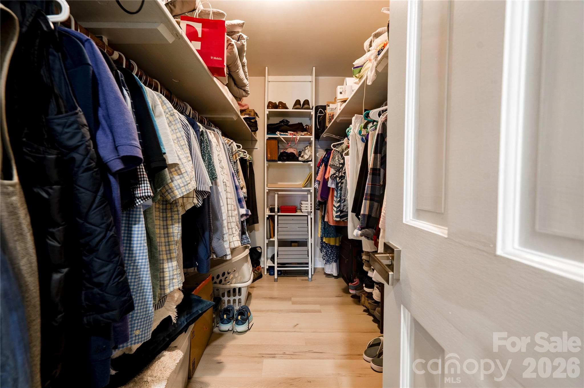 Primary walk-in closet - 301 Pinkney Street, Shelby